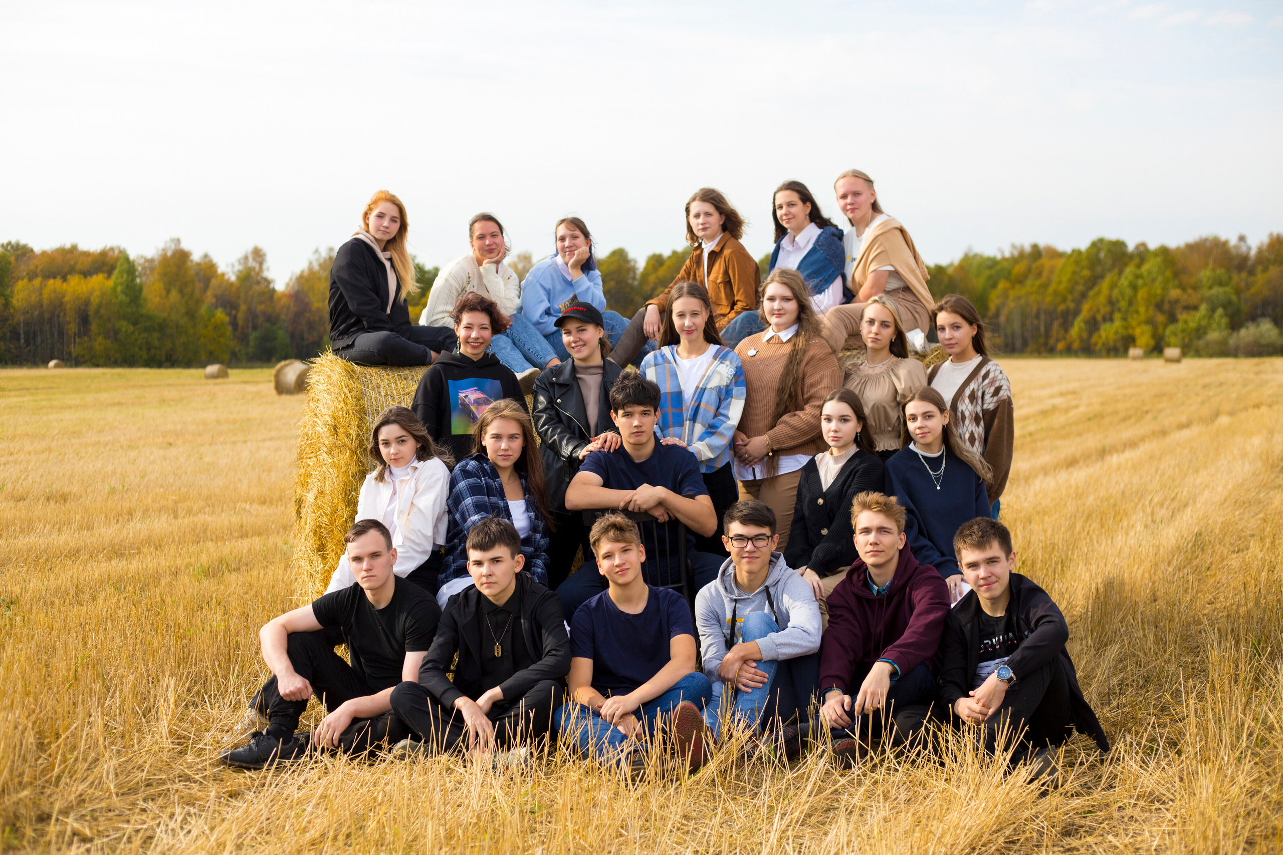 Общее фото. Школьная фотография Поповы