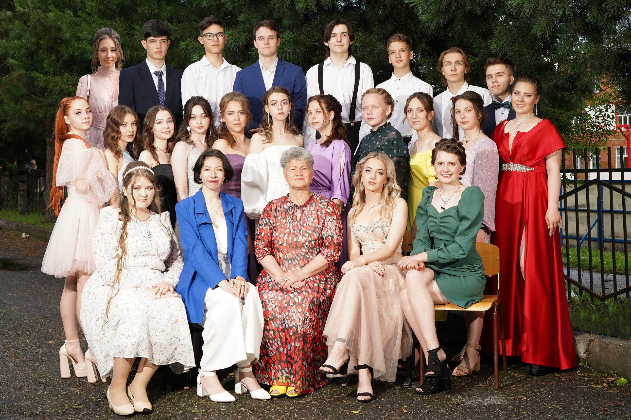 Общее фото. Школьная фотография Поповы