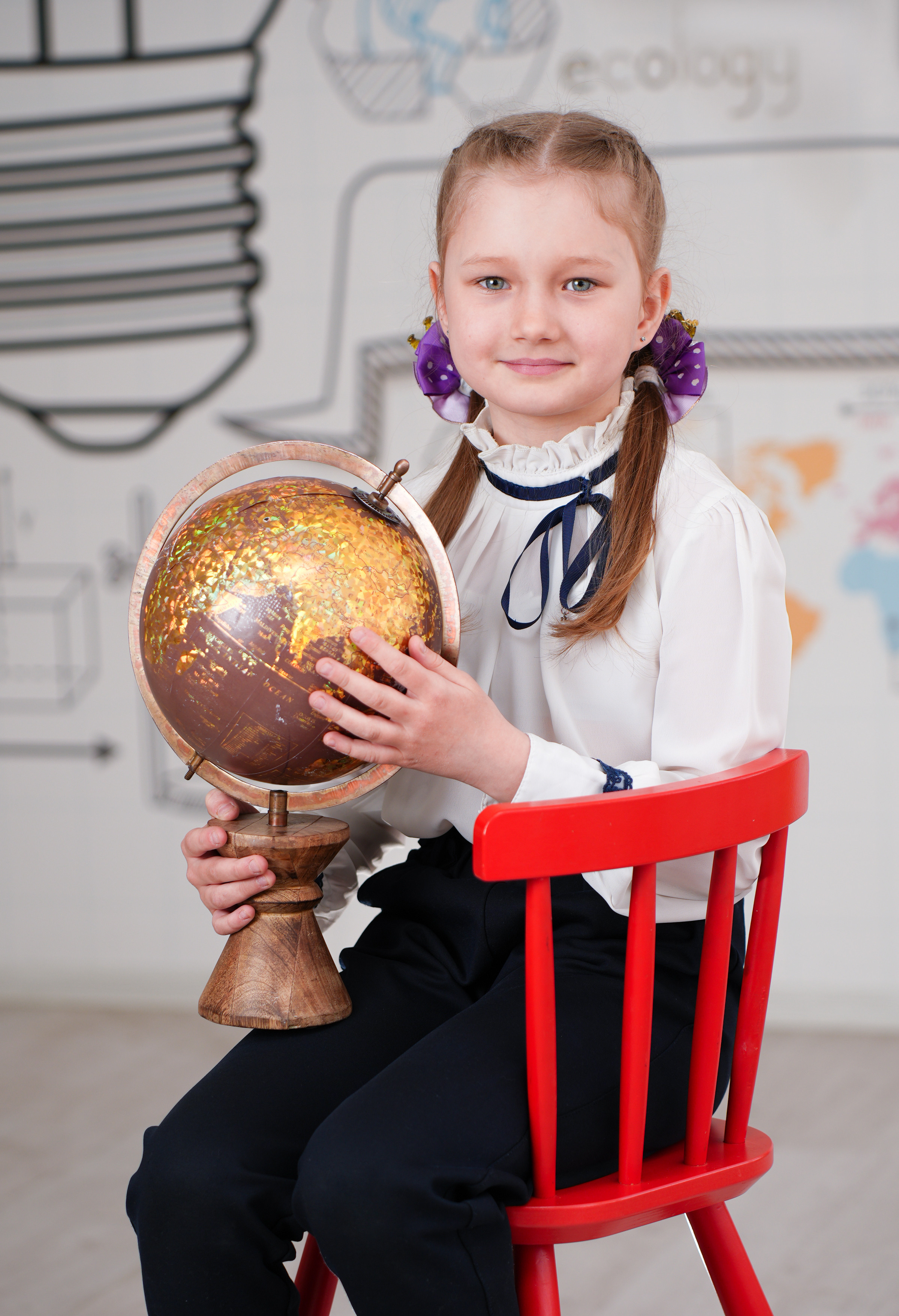 Фон начальные классы. Школьная фотография Поповы