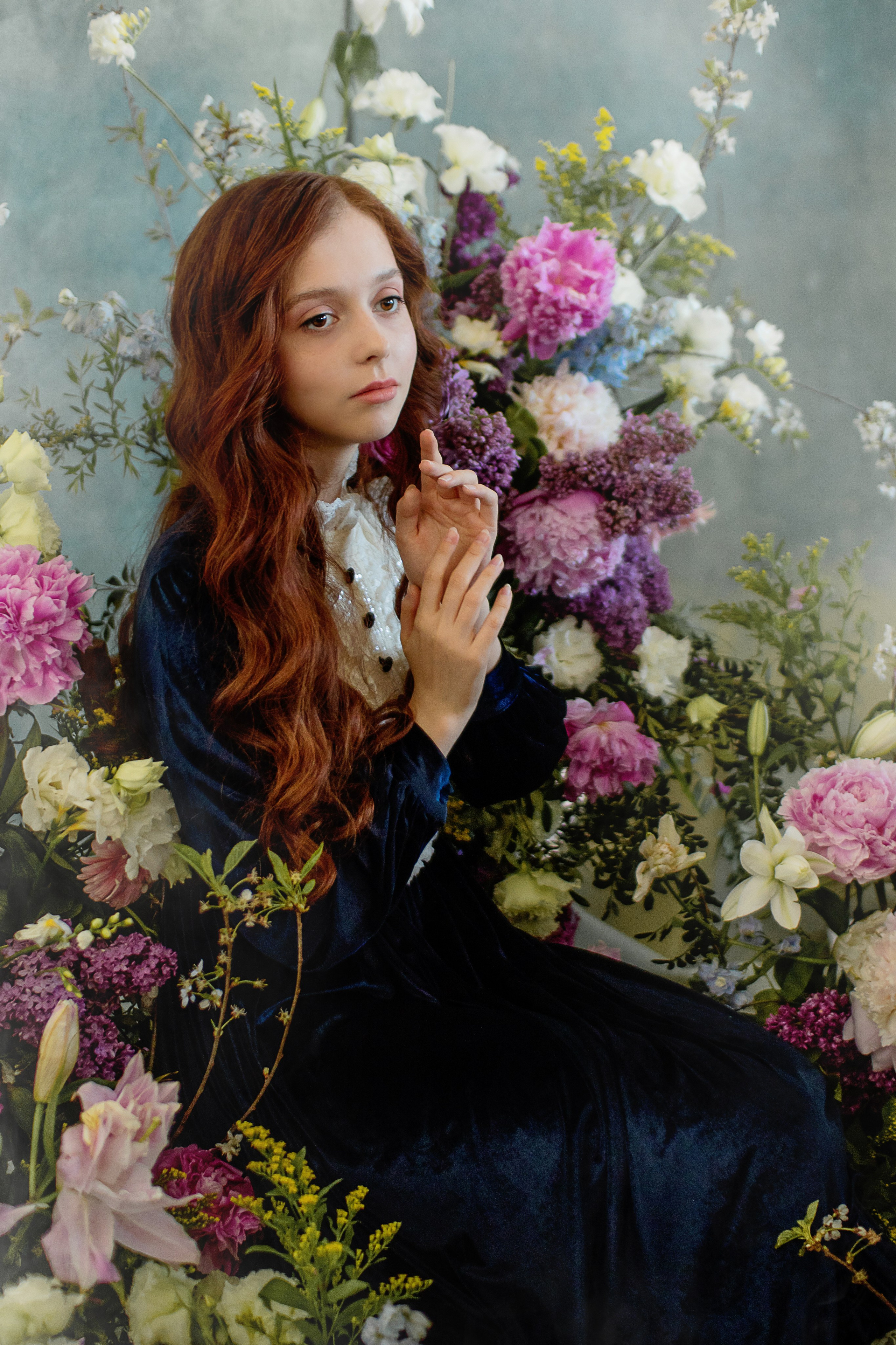 Девушка в цветах