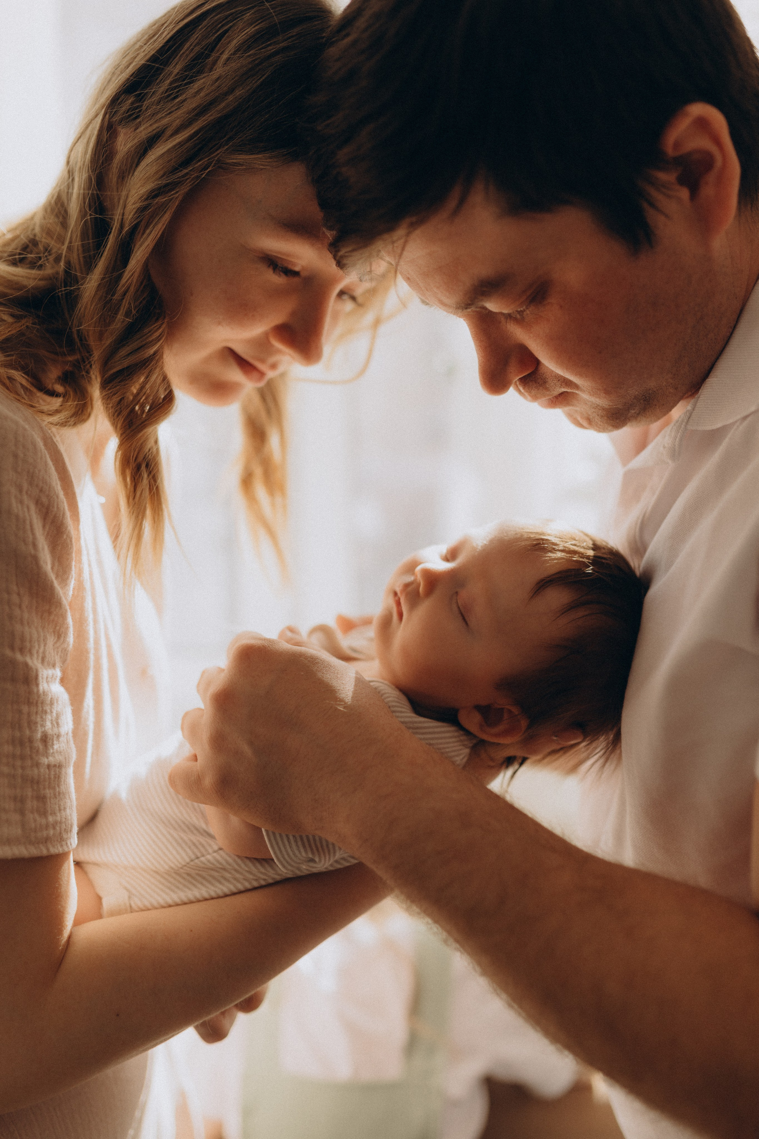 Ньюборн съемка Любы и ее семьи. Семейный фотограф в Москве и Люберцах Юлия Гуськова