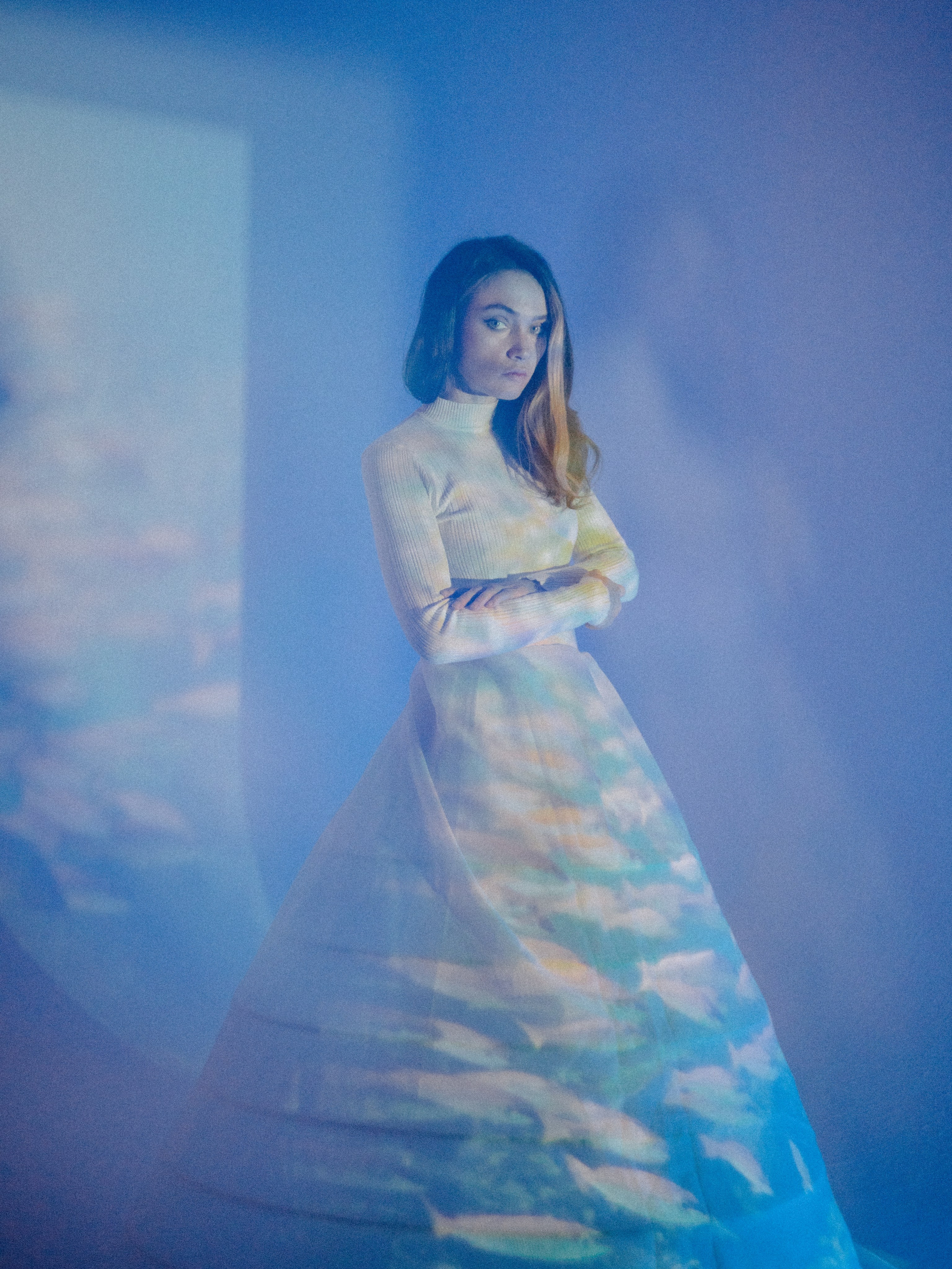 Портретная фотосессия с проектором в студии в Санкт-Петербурге. Светлана Гопанюк. Портретный фотограф. Санкт-Петербург. СПб