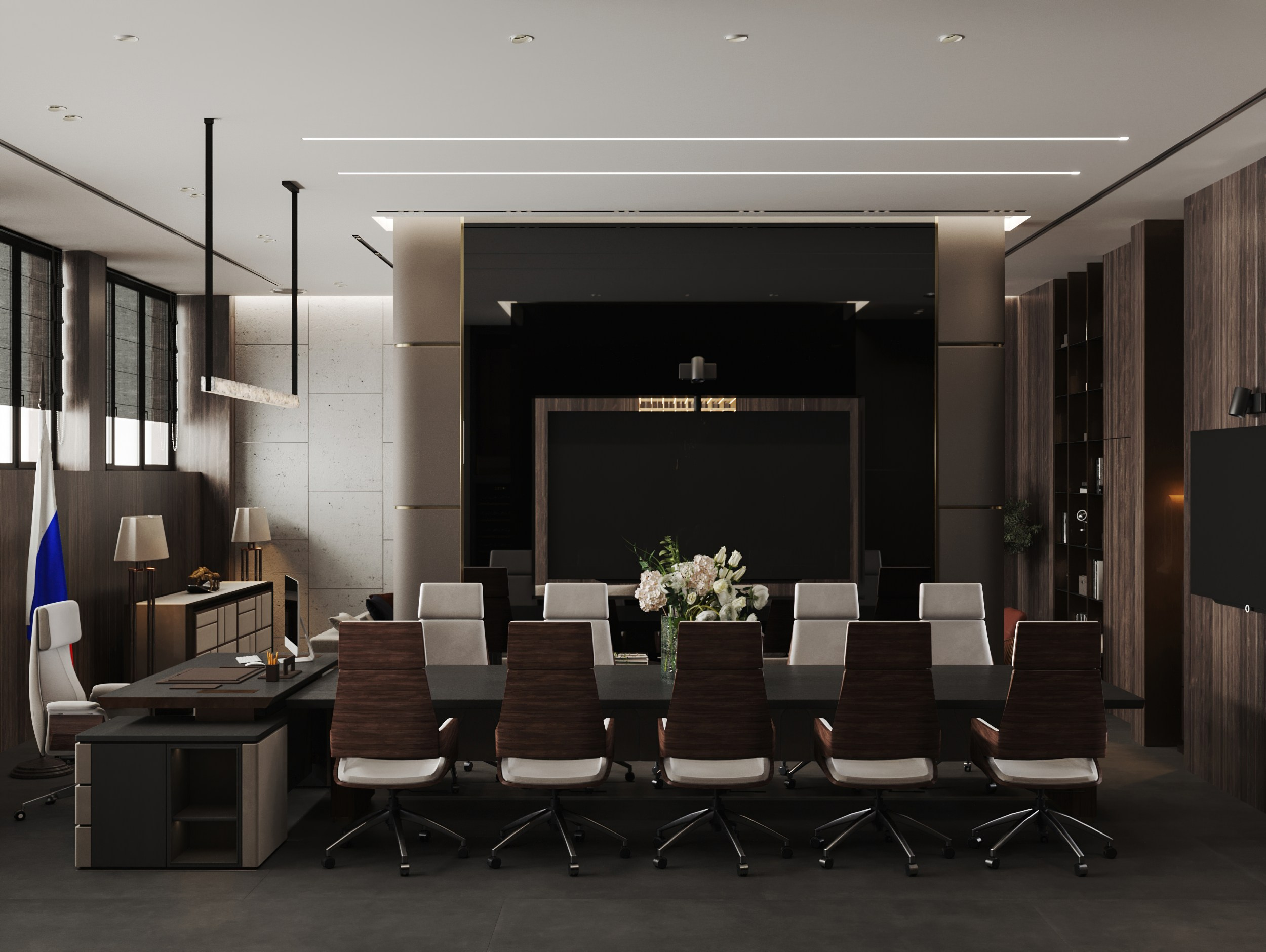 VIP Конференц-зал1. Интерьерный 3Д Визуализатор Маргарита Оберемко