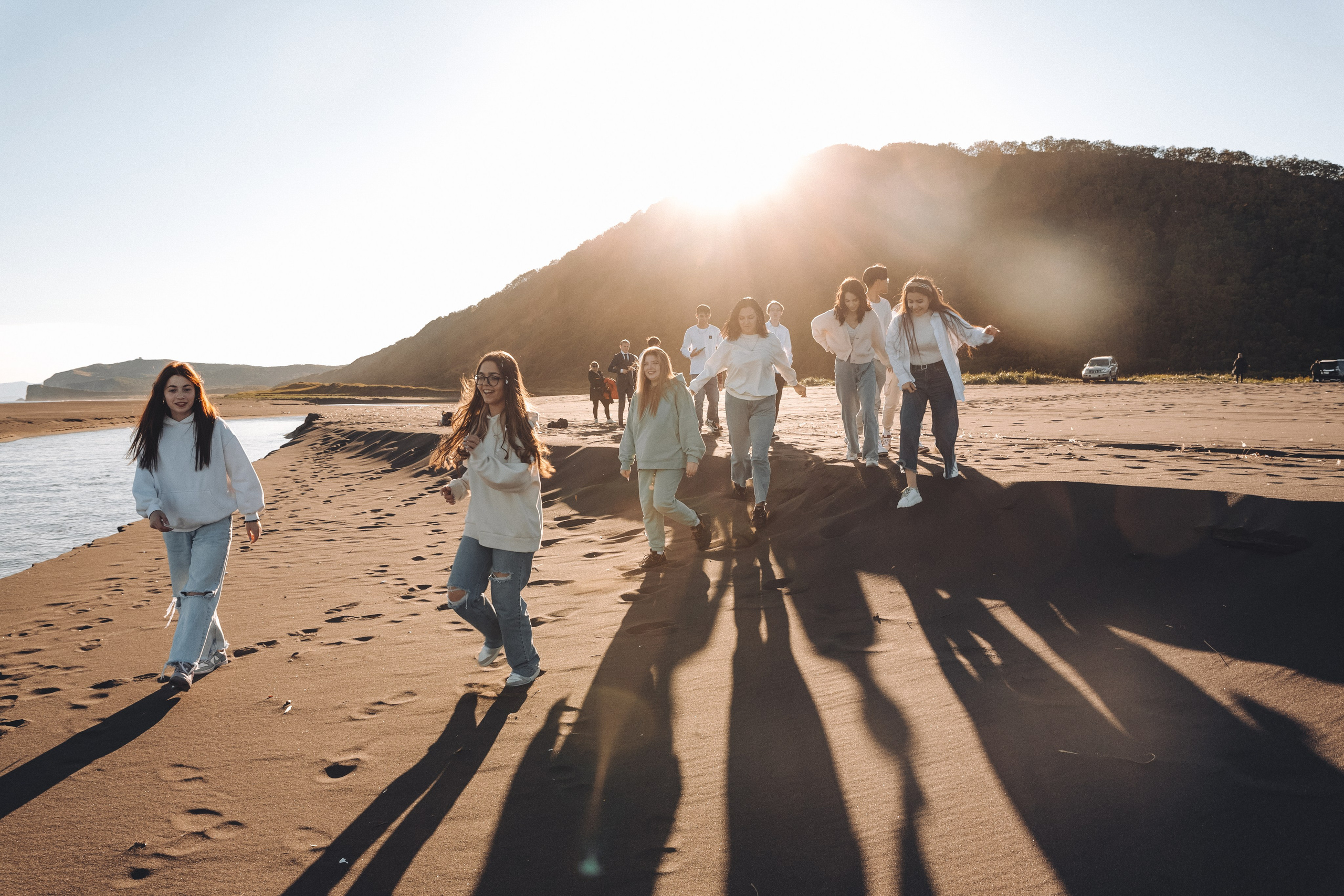 фотосессия на океане для клевых школьников