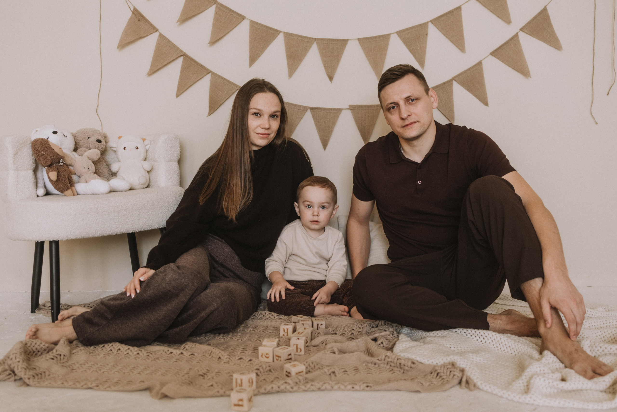 Максим, Алина, Савелий. Фотограф Нижний Новгород