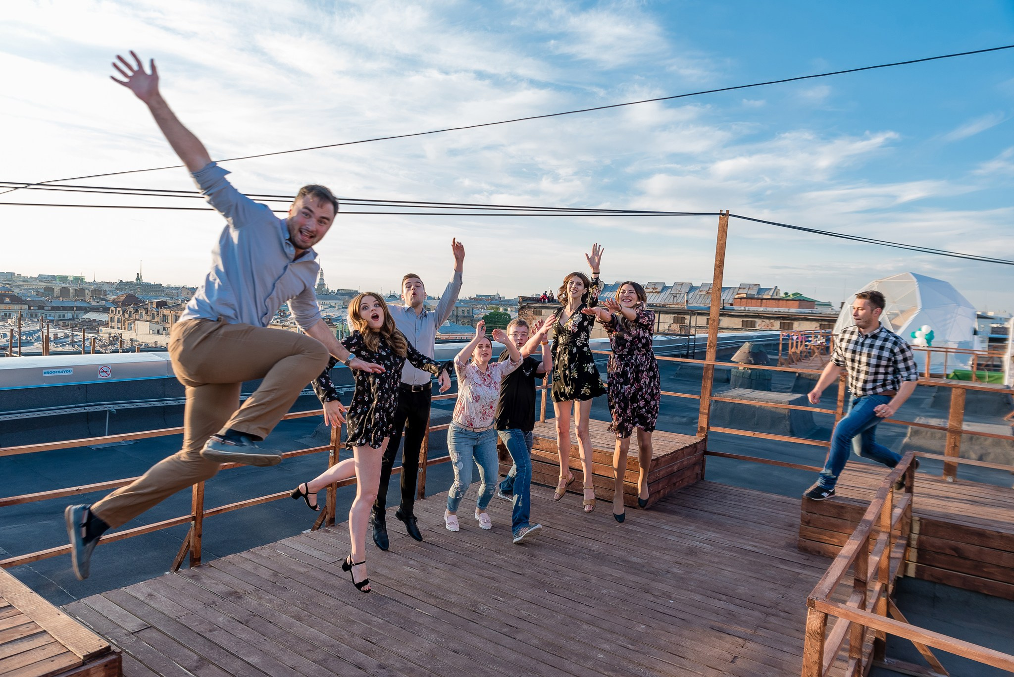 Вечеринка на крыше. Свадебный и семейный фотограф из Санкт-Петербурга Климов Анатолий
