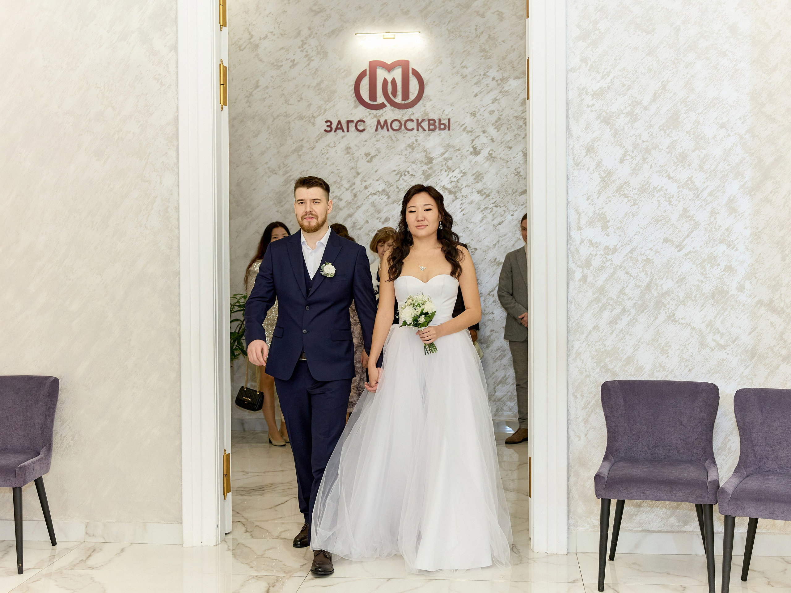 Регистрация брака в Кутузовском ЗАГСе в Москве Александры и Феора