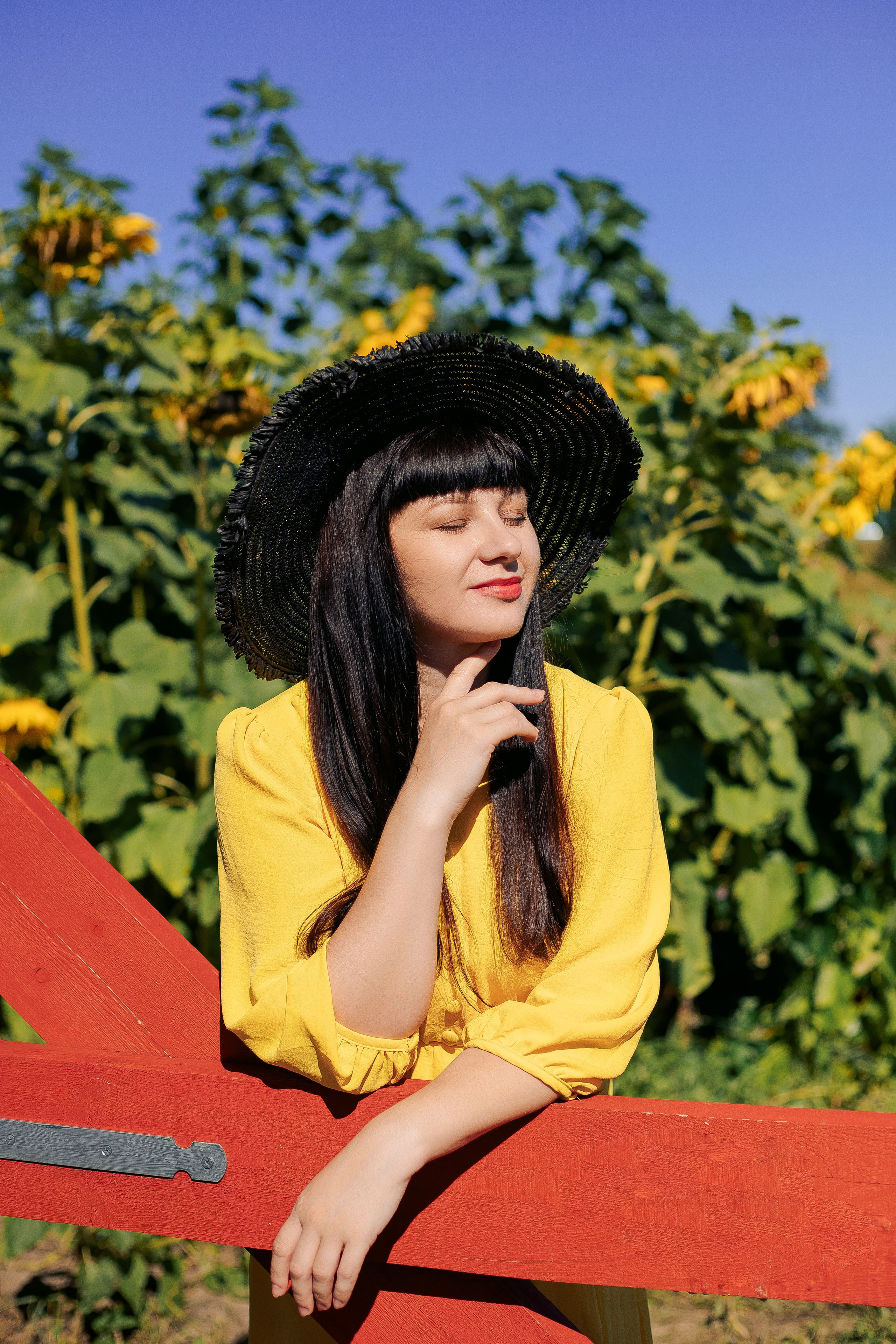 Индивидуальная фотосессия в подсолнухах. Фотограф в Санкт-Петербурге, Анна Скворцова