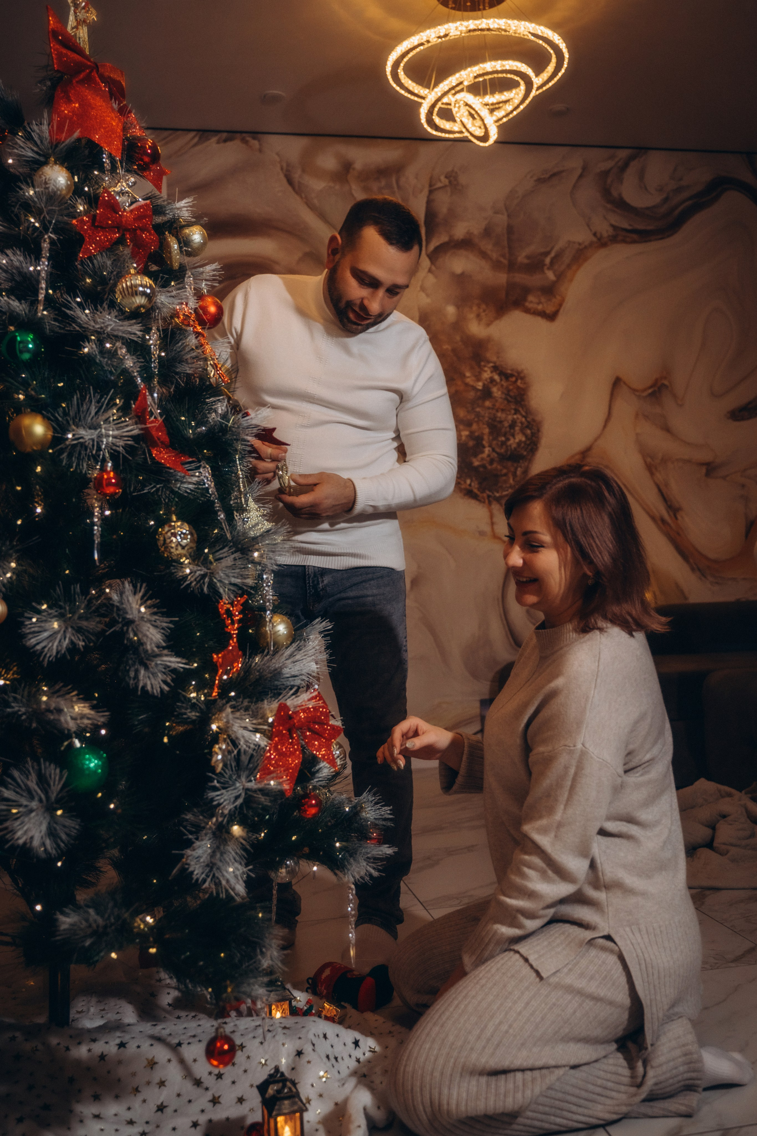 Семья Киприяновы, Новый год дома. Семейный фотограф в Белгороде Амелина Алина