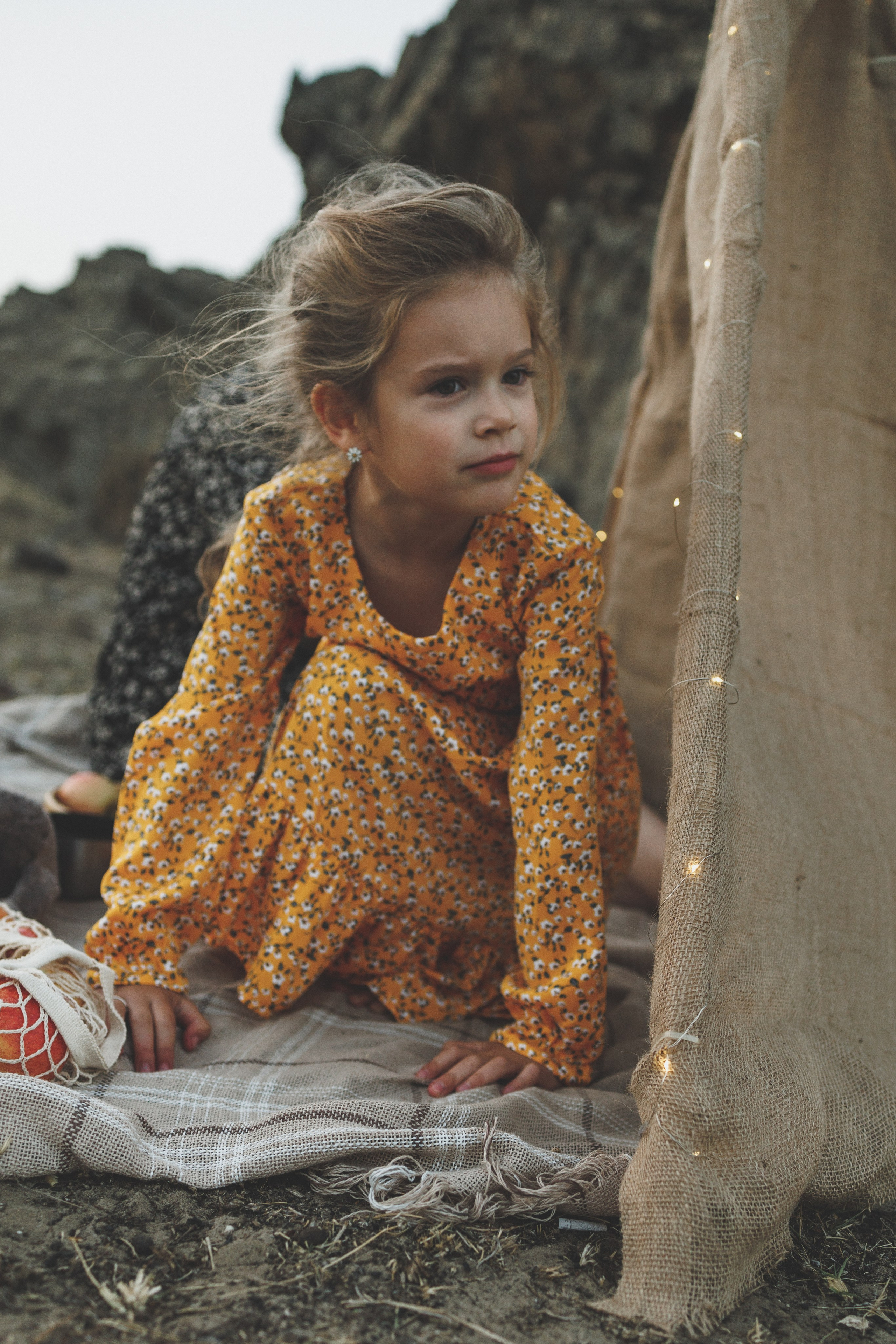 Пикник со светящимся шалашом. Фотограф в Дагестане Кира Молькова