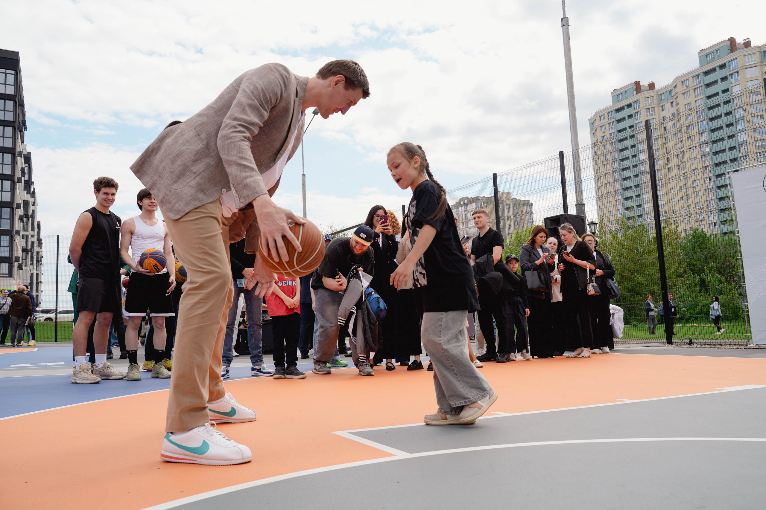 Открытие Центра уличного баскетбола. Спортивный и репортажный фотограф в Иваново Сергей Силкин