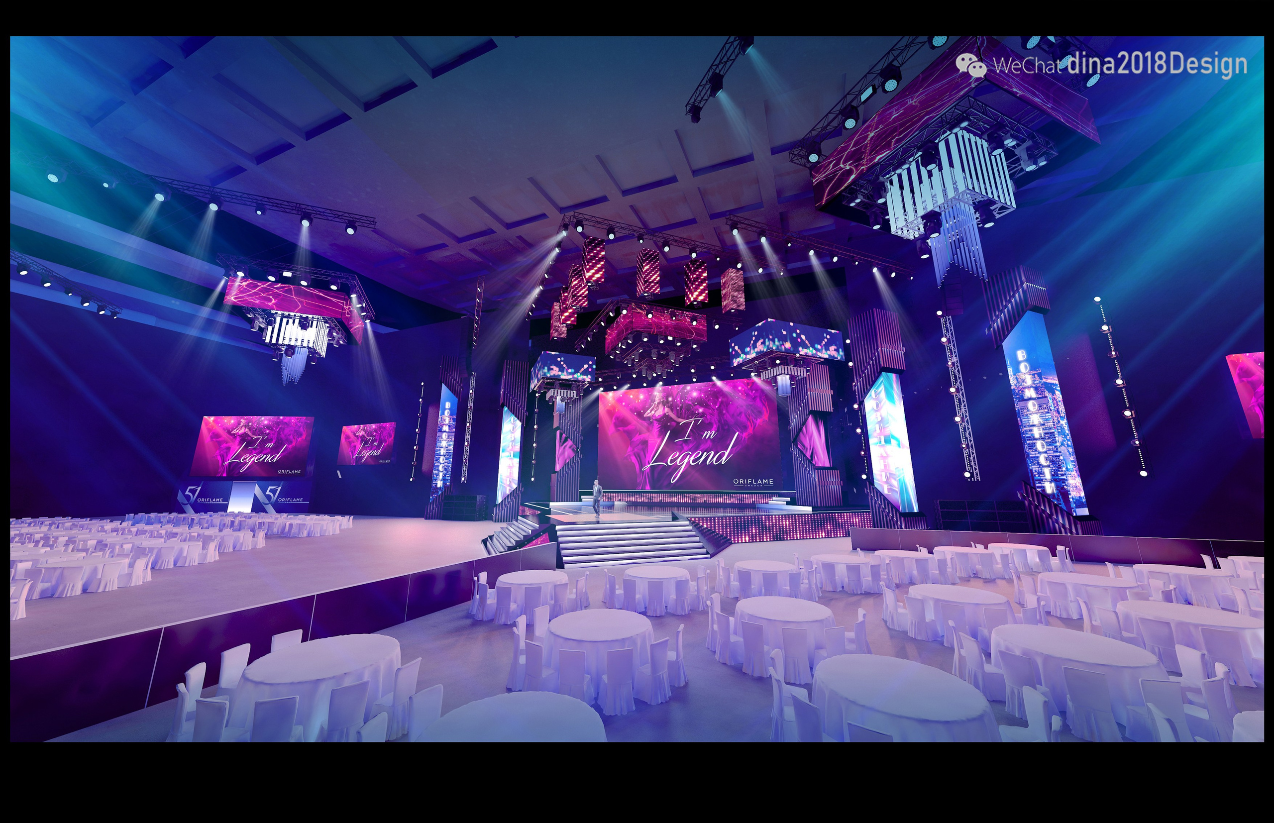 TV STUDIO DESIGN. Munina Dina. Set design portfolio