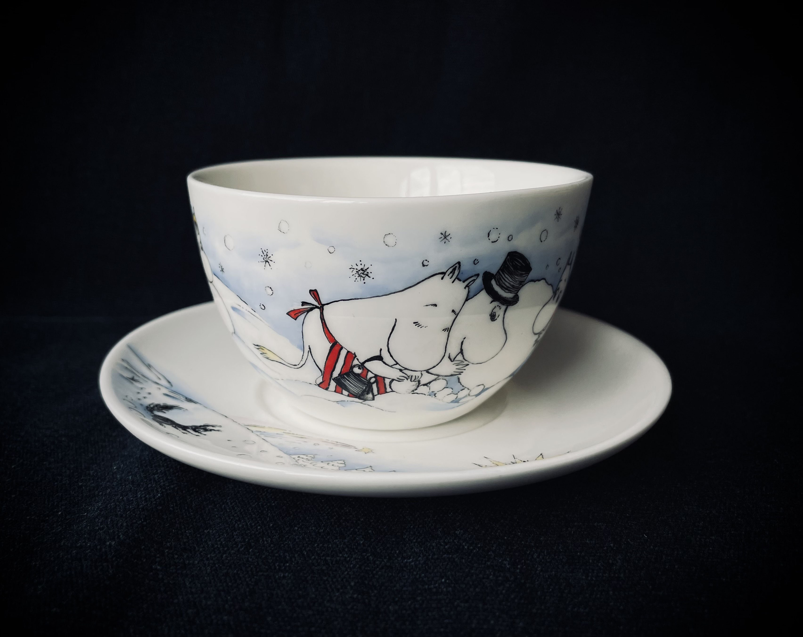 Роспись фарфора в Санкт-Петербурге. Чайная пара «Муми-тролли»