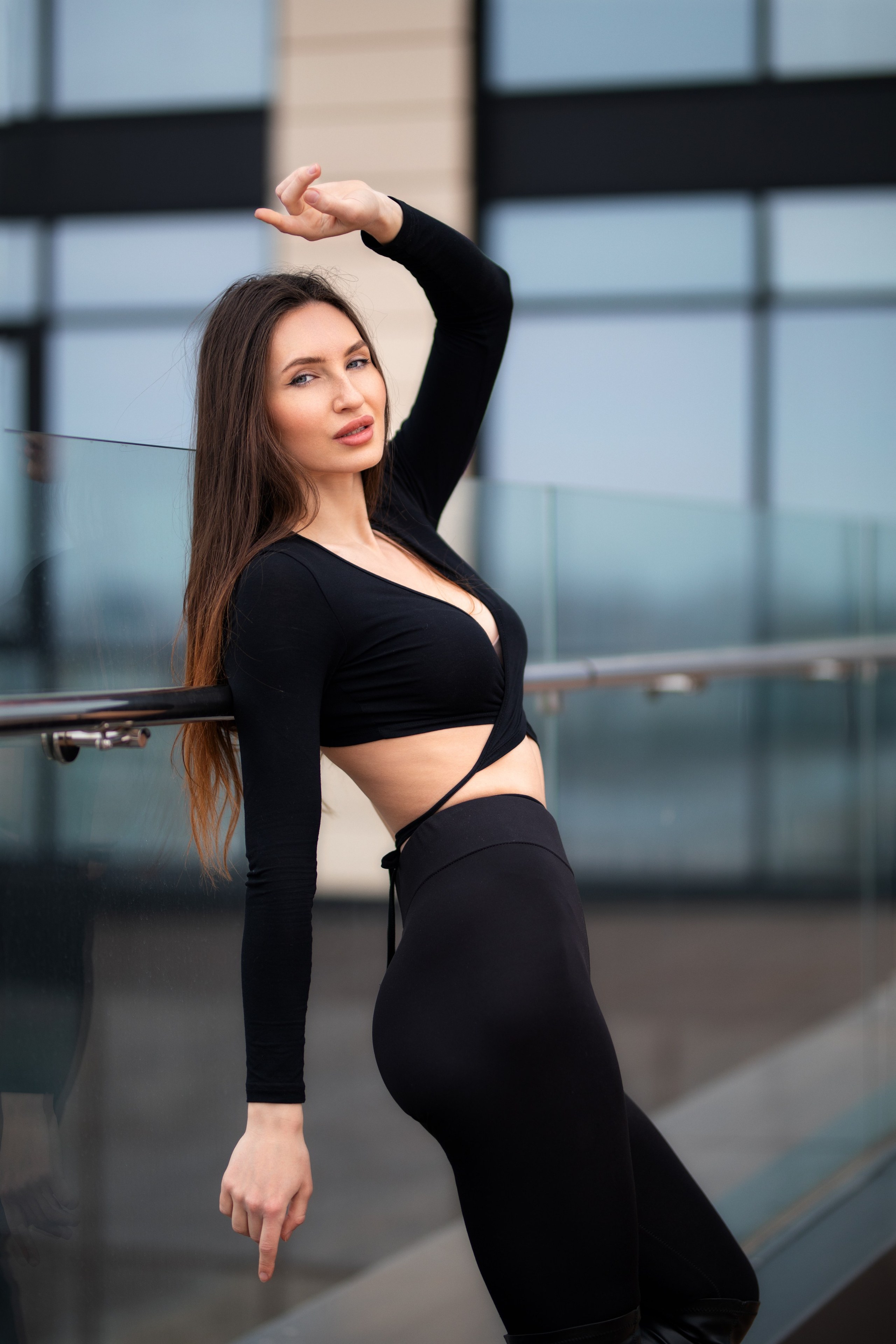 Фотосет с Викторией на крыше бизнес-центра в формате для «себя»