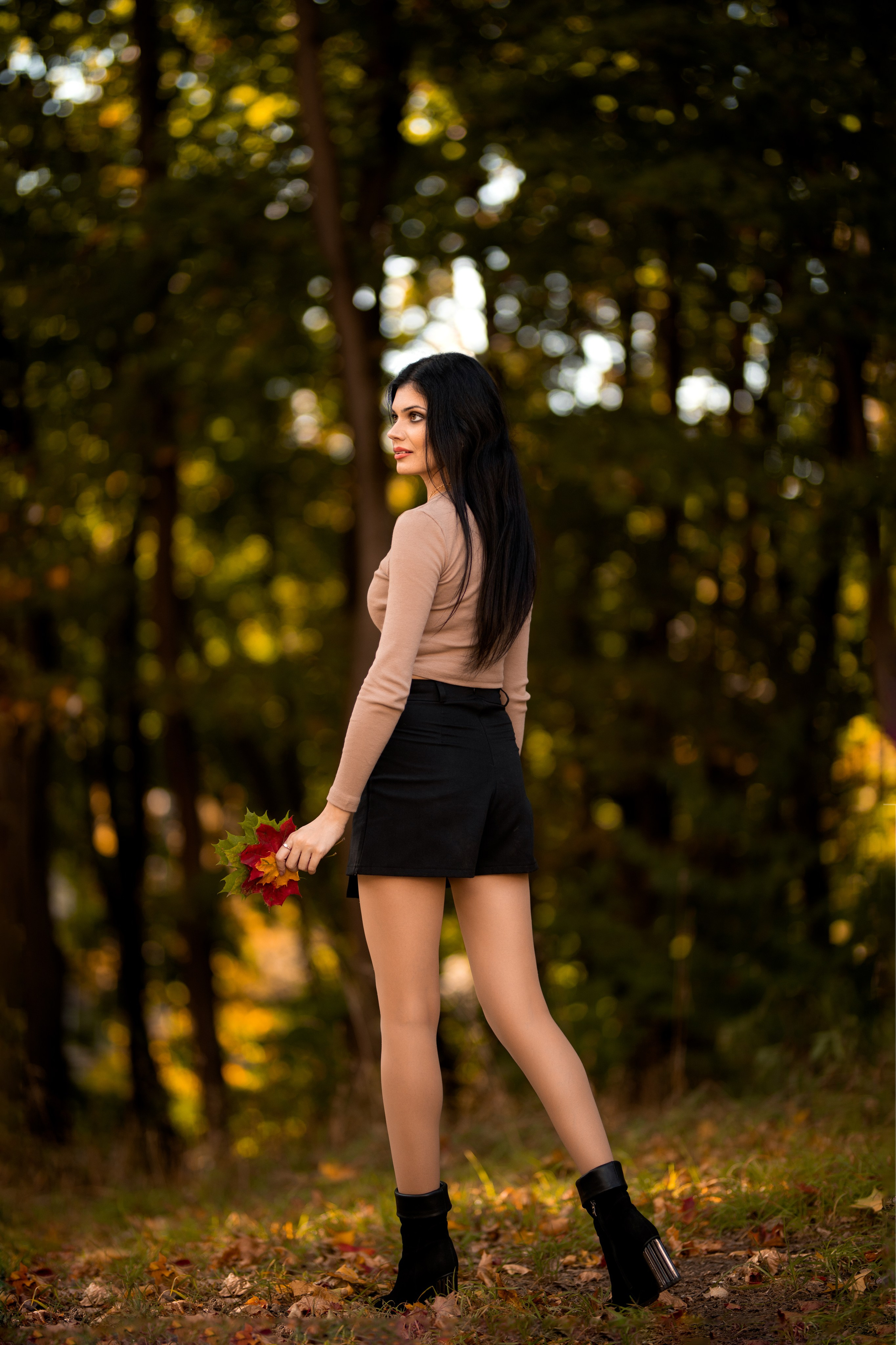 Осенняя съемка с Эльвирой в парке Воронежа