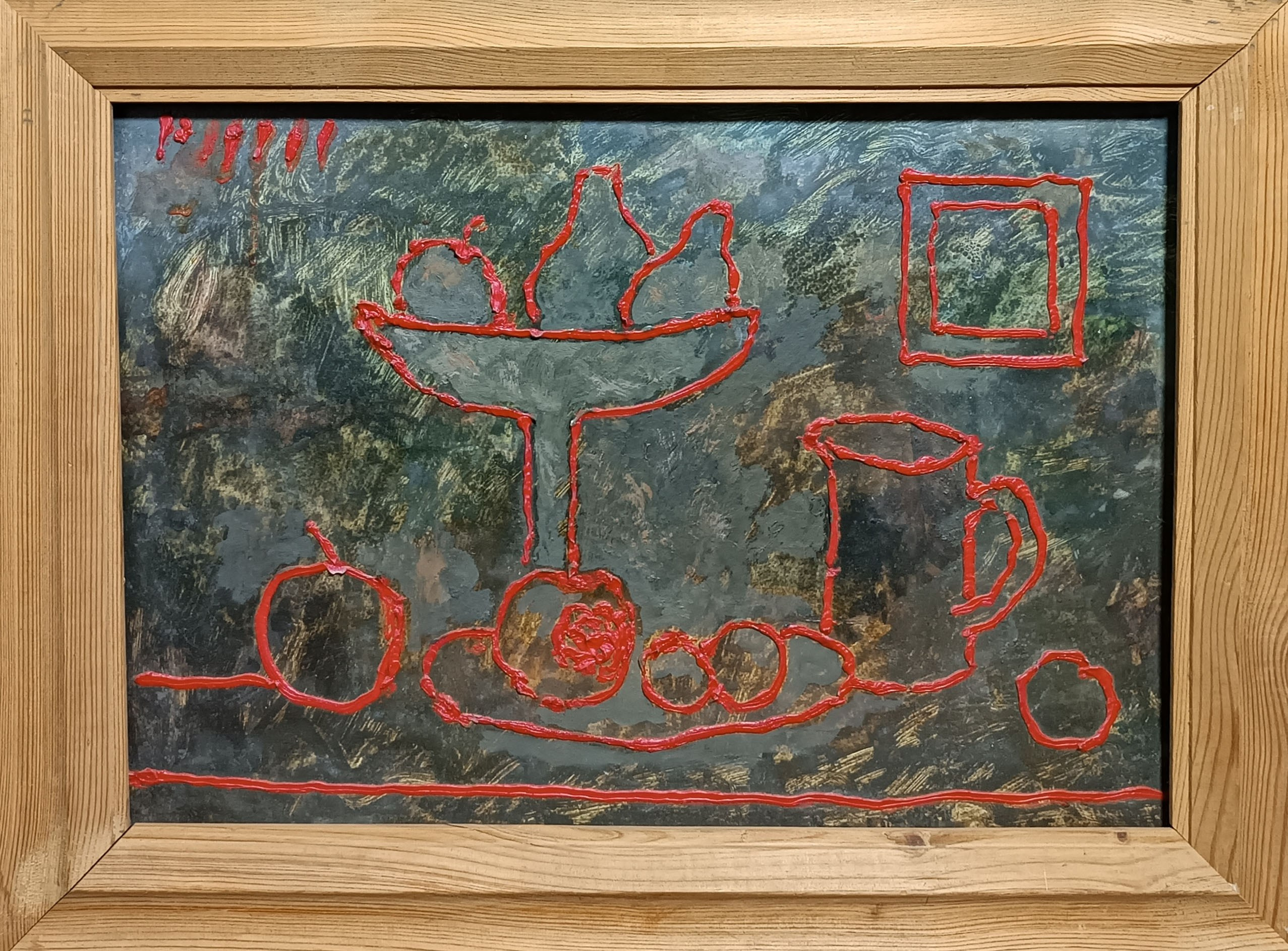 «Красный натюрморт» 2002 год. Художник Величко Вадим Семёнович