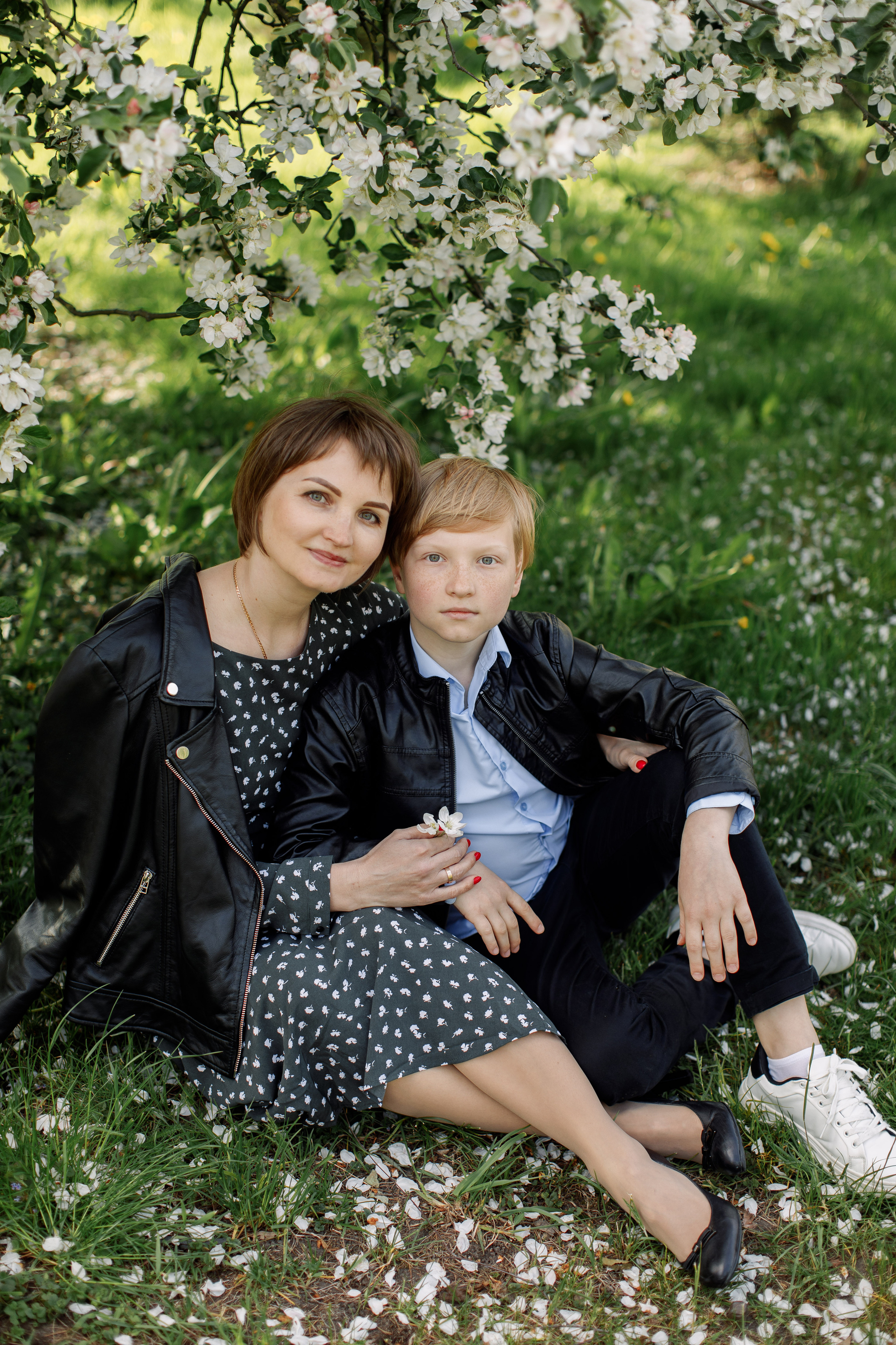 Семейная съёмка в цветении. Свадебный и семейный фотограф в Калининграде Макарова Татьяна