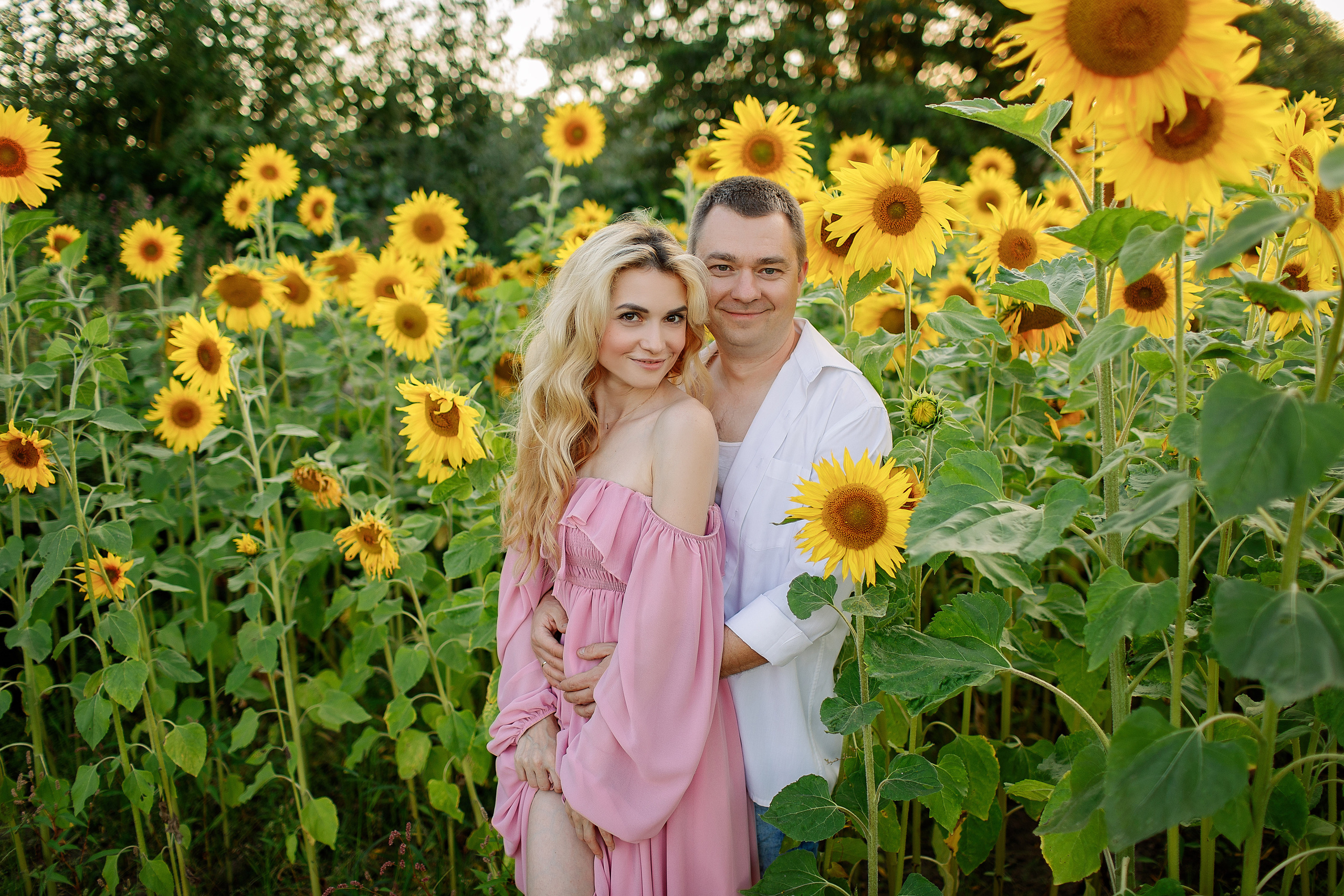 Съёмка в подсолнухах. Свадебный и семейный фотограф в Калининграде Макарова Татьяна