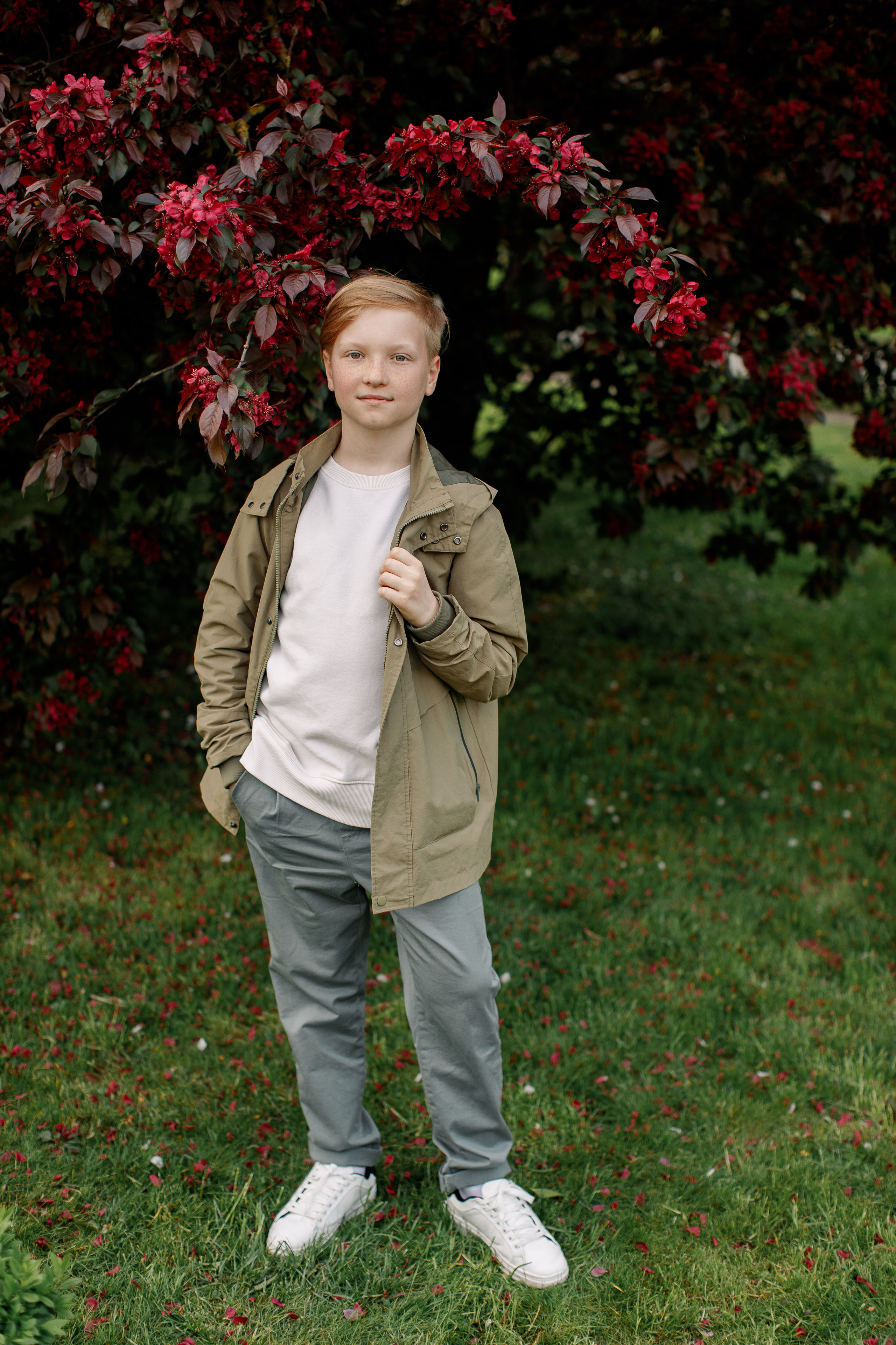 Семейная съёмка в цветении. Свадебный и семейный фотограф в Калининграде Макарова Татьяна