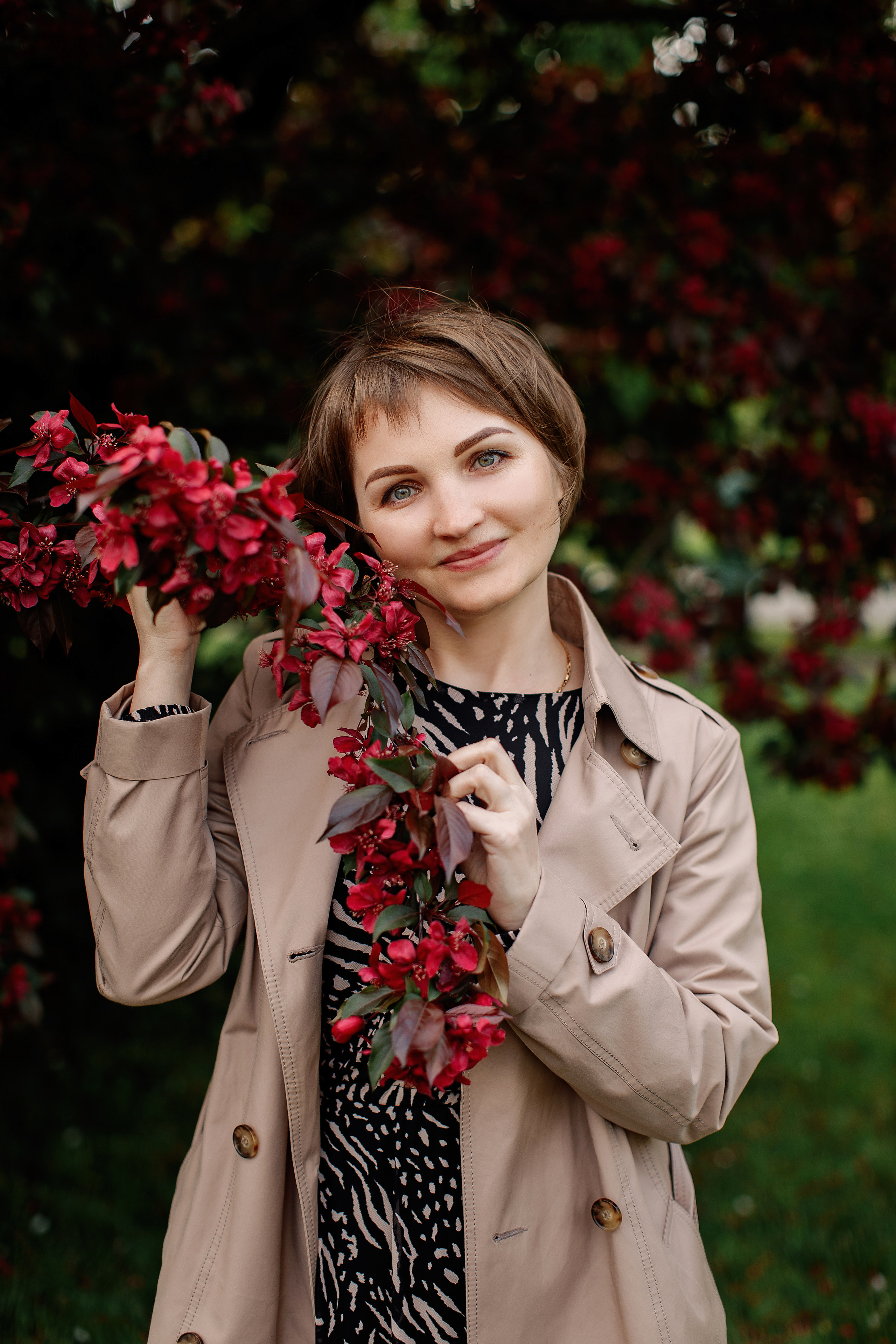 Семейная съёмка в цветении. Свадебный и семейный фотограф в Калининграде Макарова Татьяна