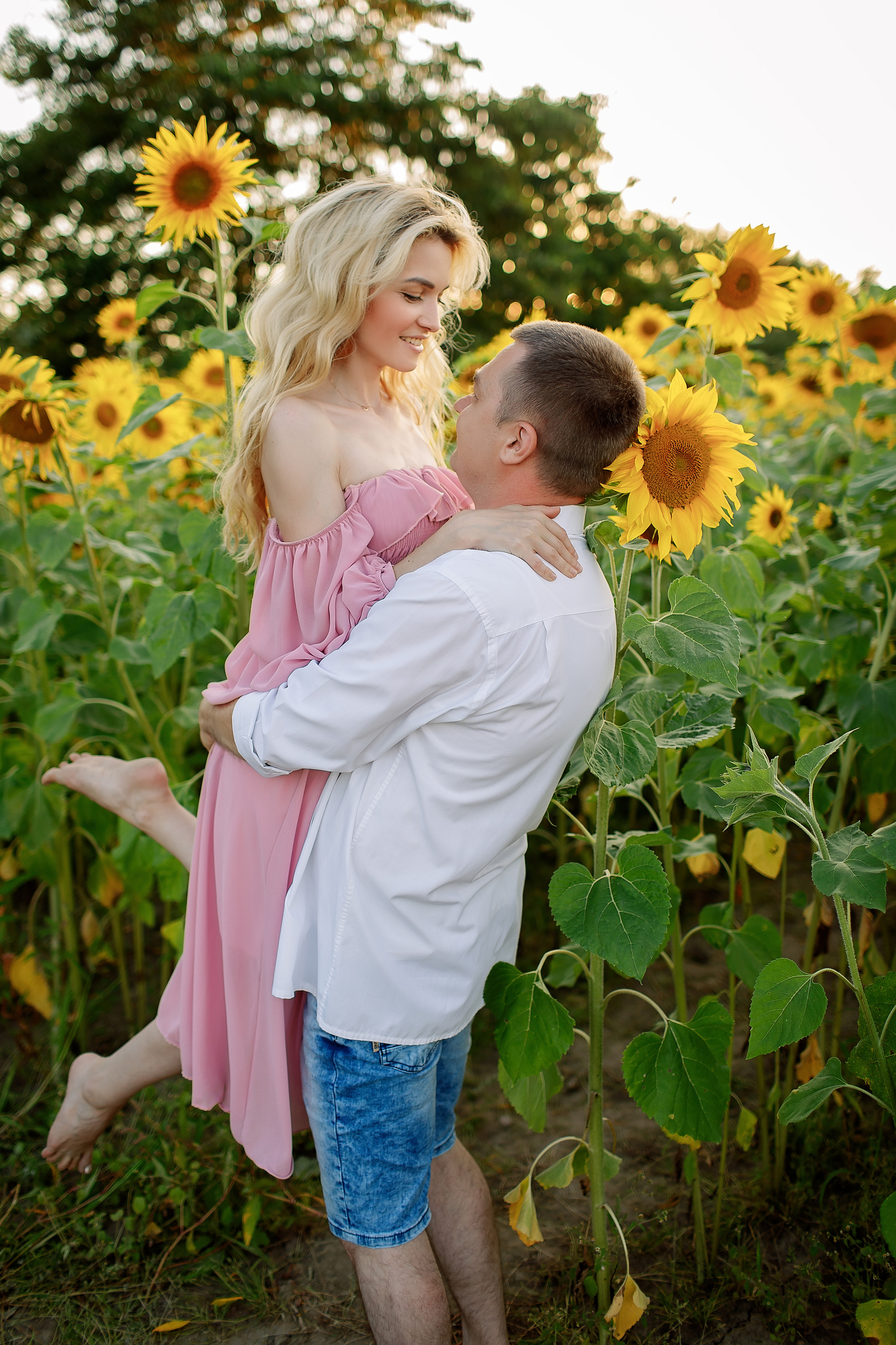 Съёмка в подсолнухах. Свадебный и семейный фотограф в Калининграде Макарова Татьяна