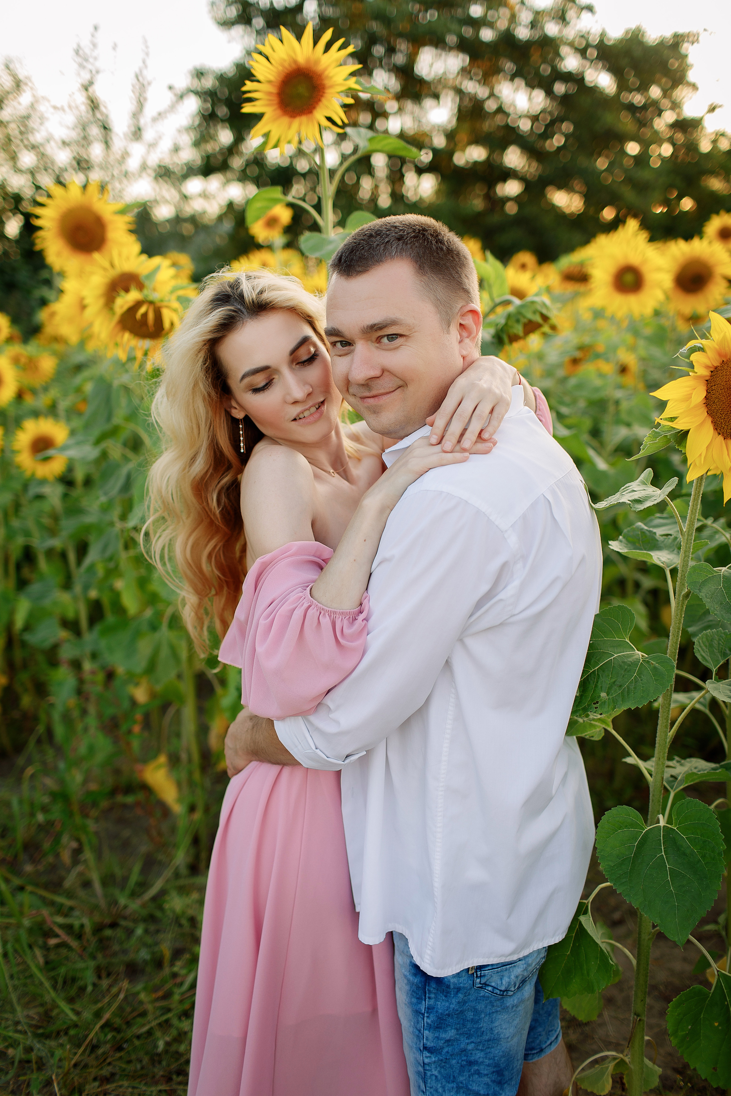 Съёмка в подсолнухах. Свадебный и семейный фотограф в Калининграде Макарова Татьяна