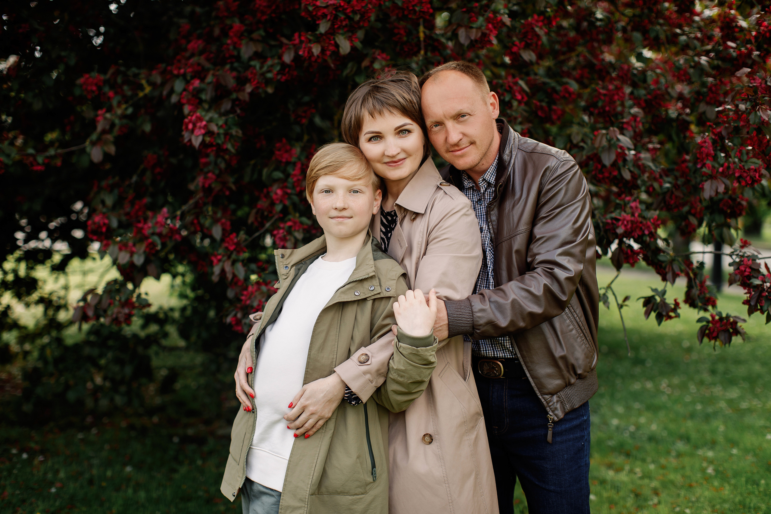 Семейная съёмка в цветении. Свадебный и семейный фотограф в Калининграде Макарова Татьяна
