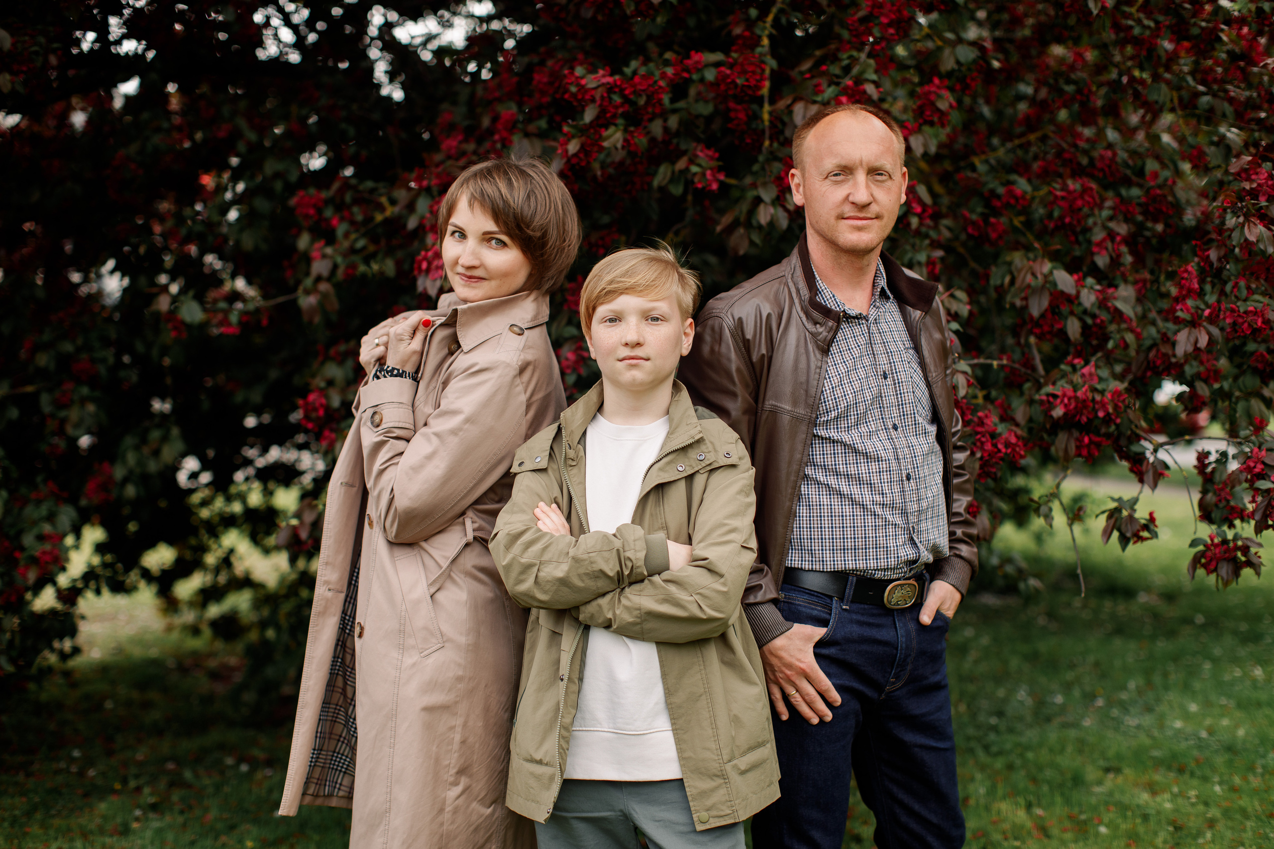 Семейная съёмка в цветении. Свадебный и семейный фотограф в Калининграде Макарова Татьяна