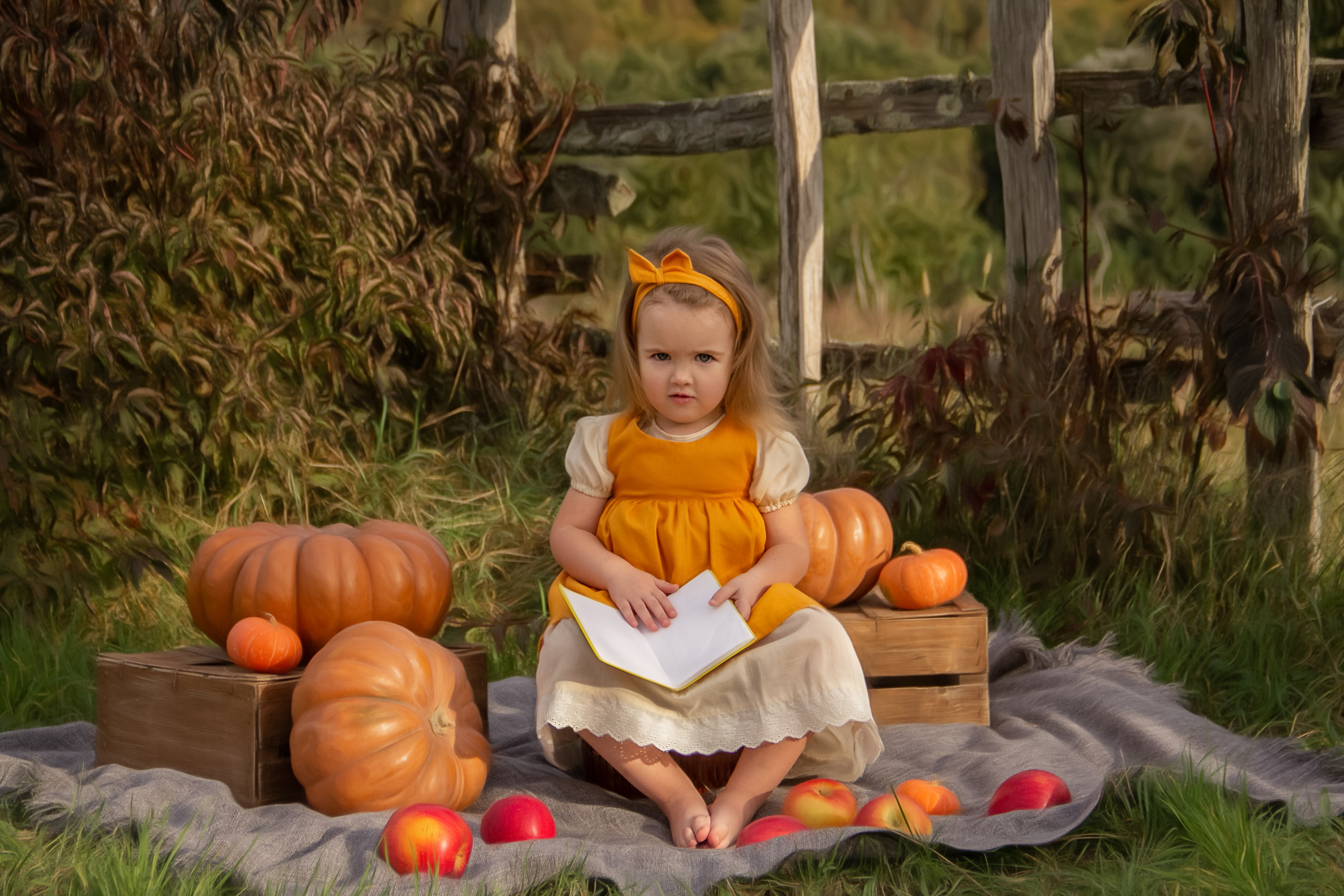 «Сказочная осень» для Арины. Детский фотограф в Туапсе Инна Гуня