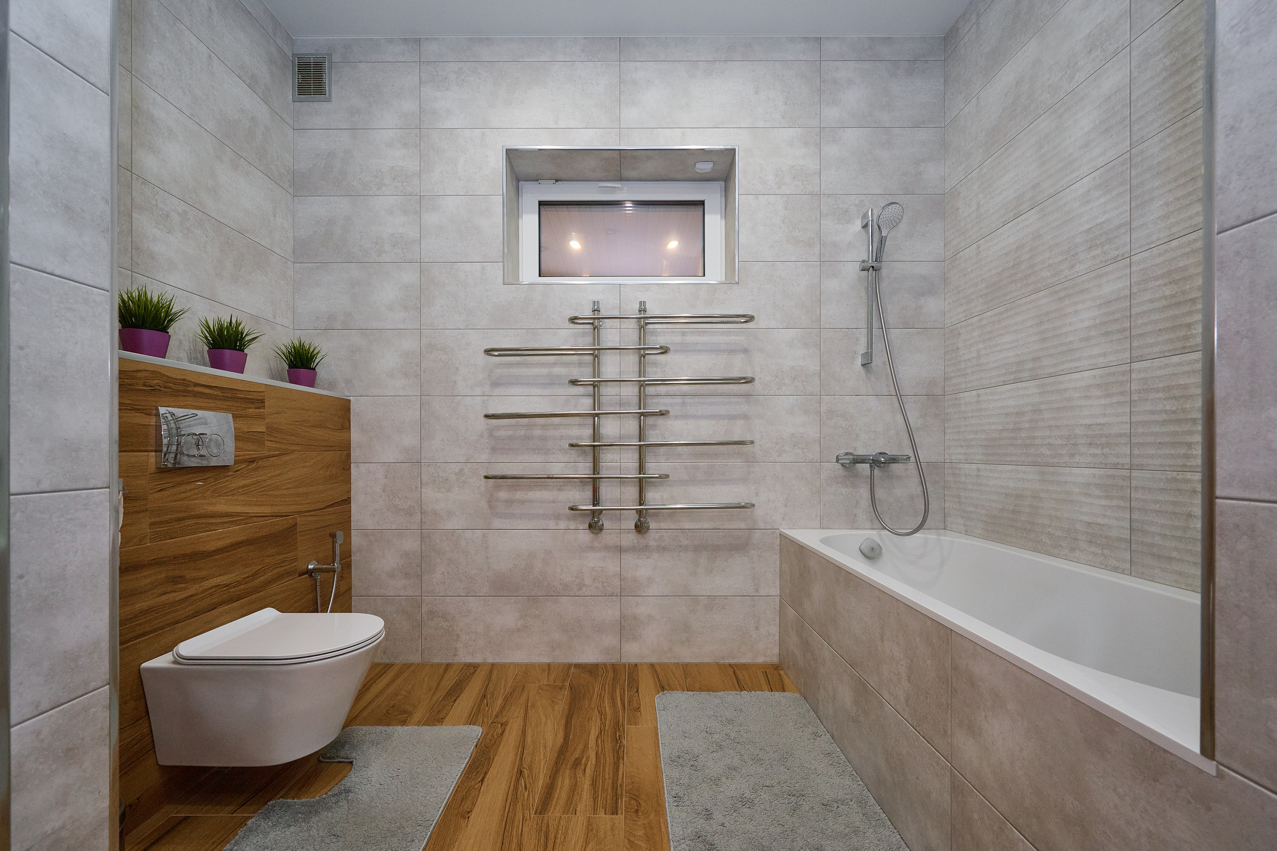 ванная комната серые плитки ванная оттенки серого и коричневого 