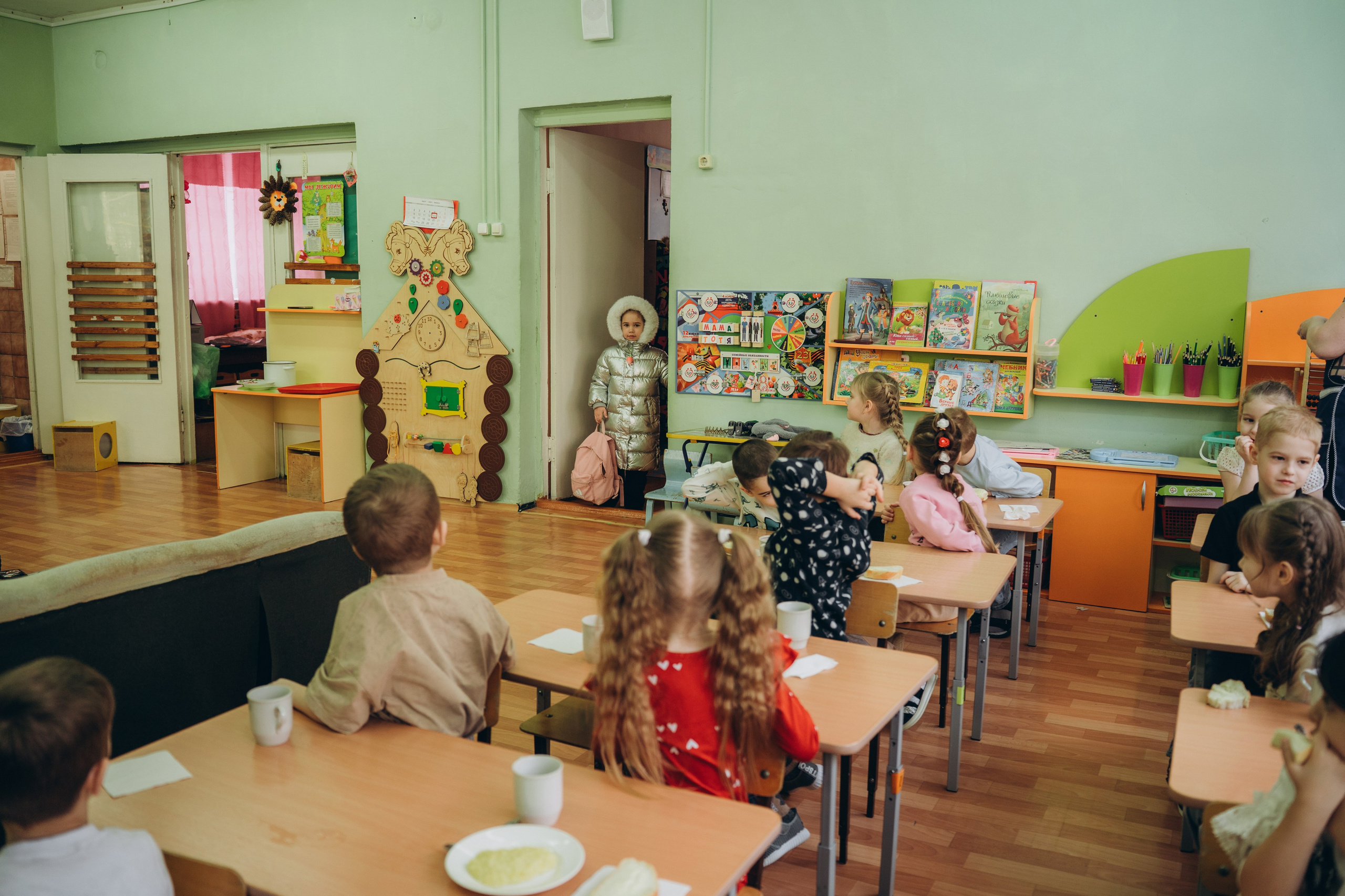 Репортаж в саду. Семейный фотограф • Домашние съемки в Нижнем Новгороде