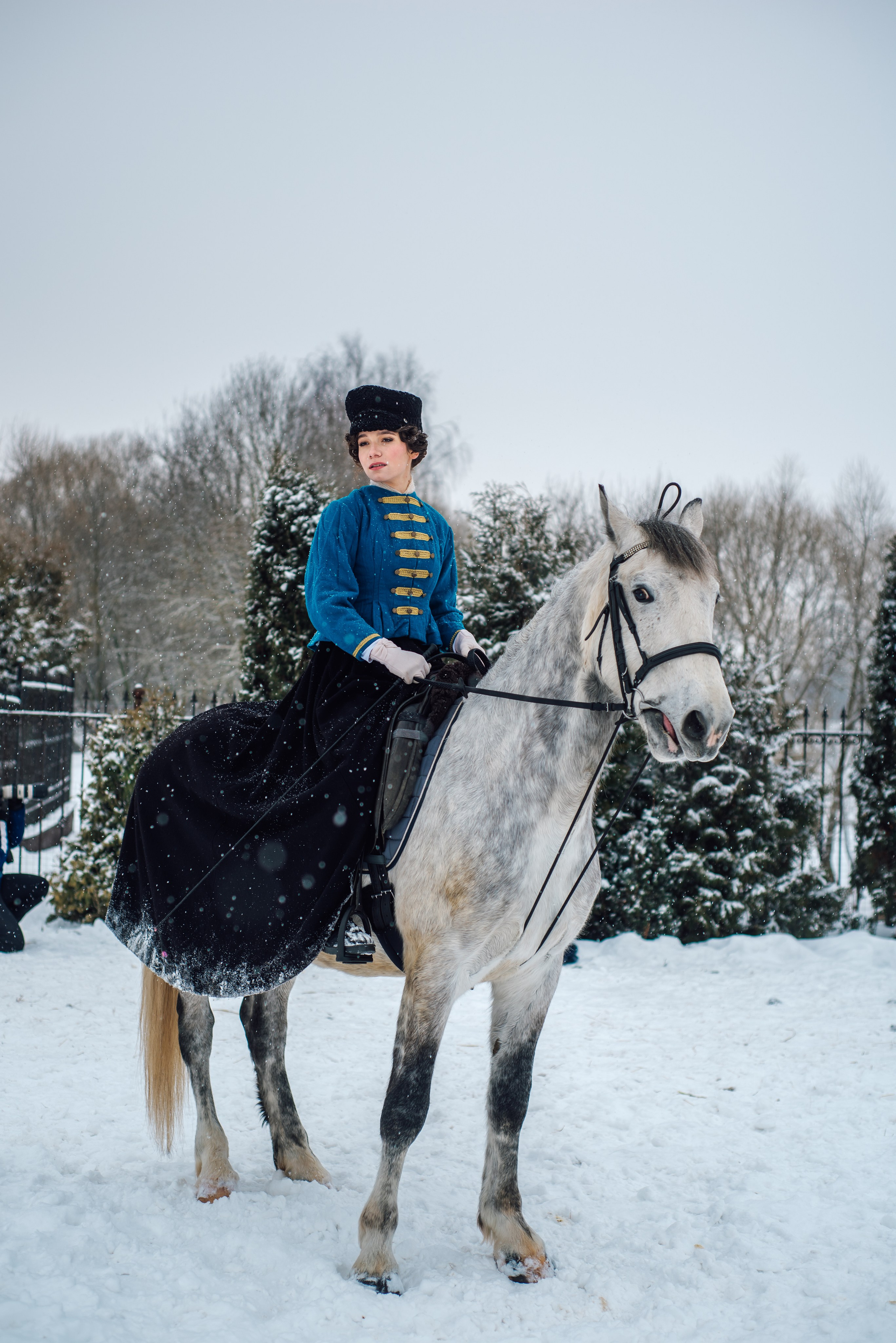 Зимняя парфорсная охота. Фотограф Диана Вальтер
