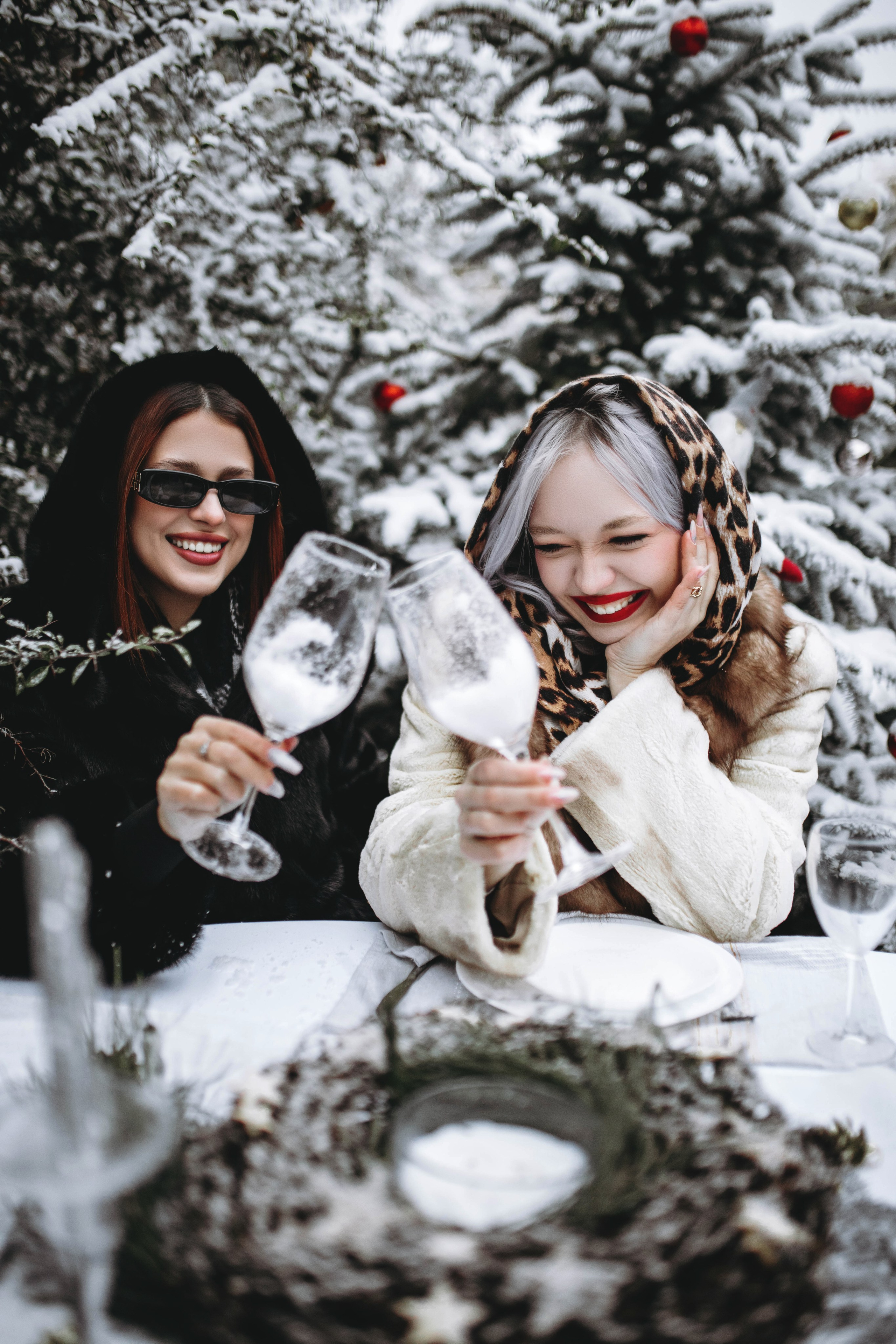 Новый год — девушки в шубах. Фотограф в Ставрополе Алина Клочкова