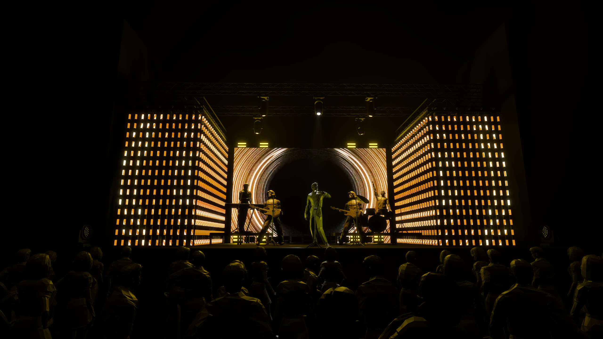 GLOWING CURTAIN. OOPS