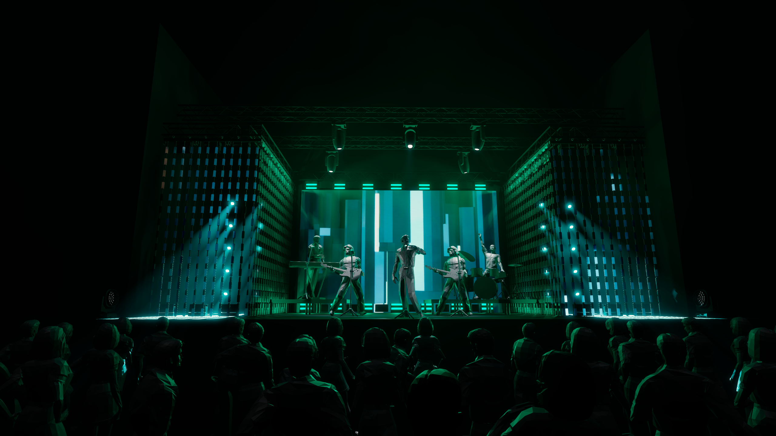 GLOWING CURTAIN. OOPS