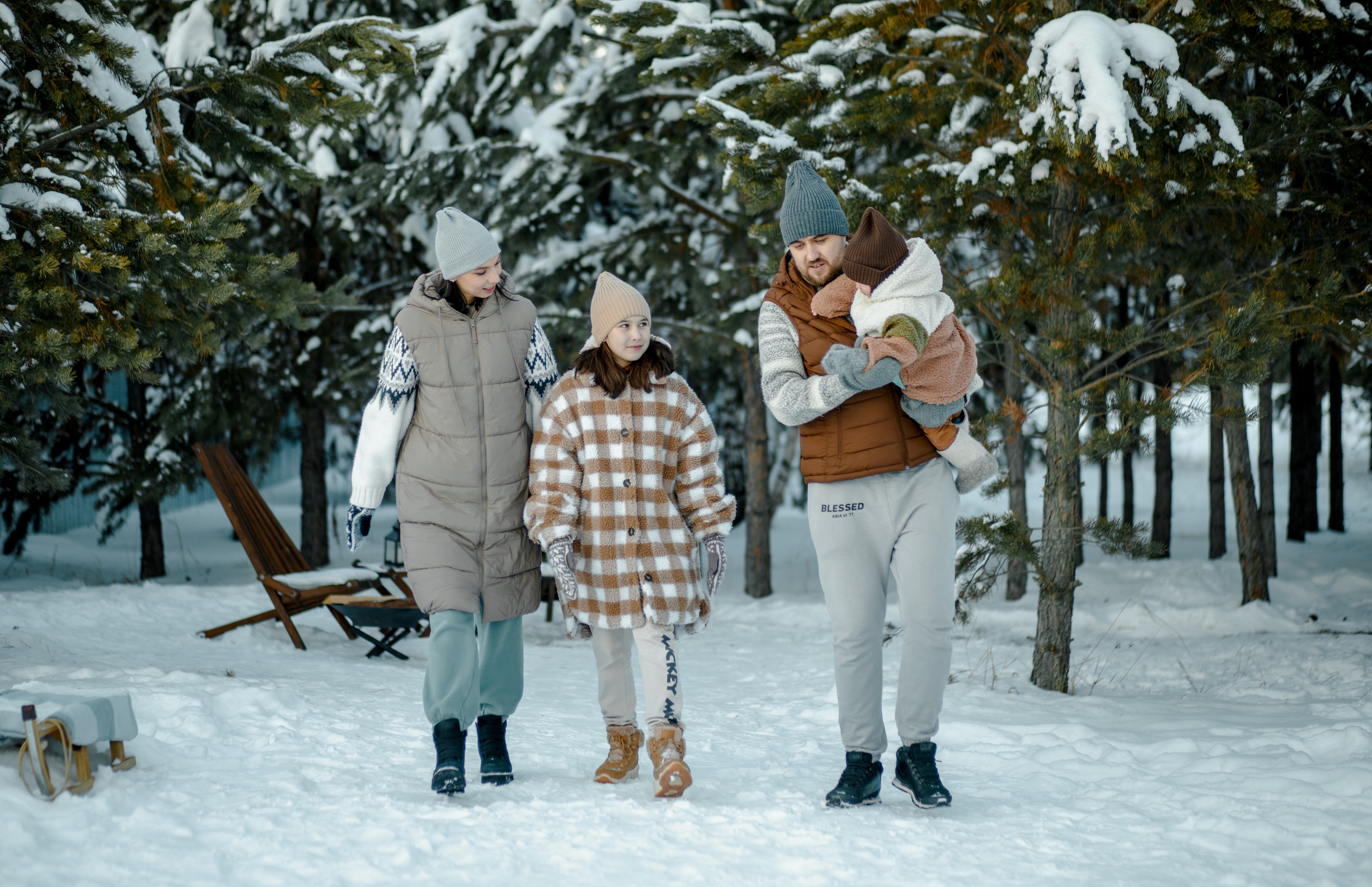 Новогодняя Семейная фотосессия. Свадебный и семейный фотограф Ибрагимова Мария из Екатеринбурга
