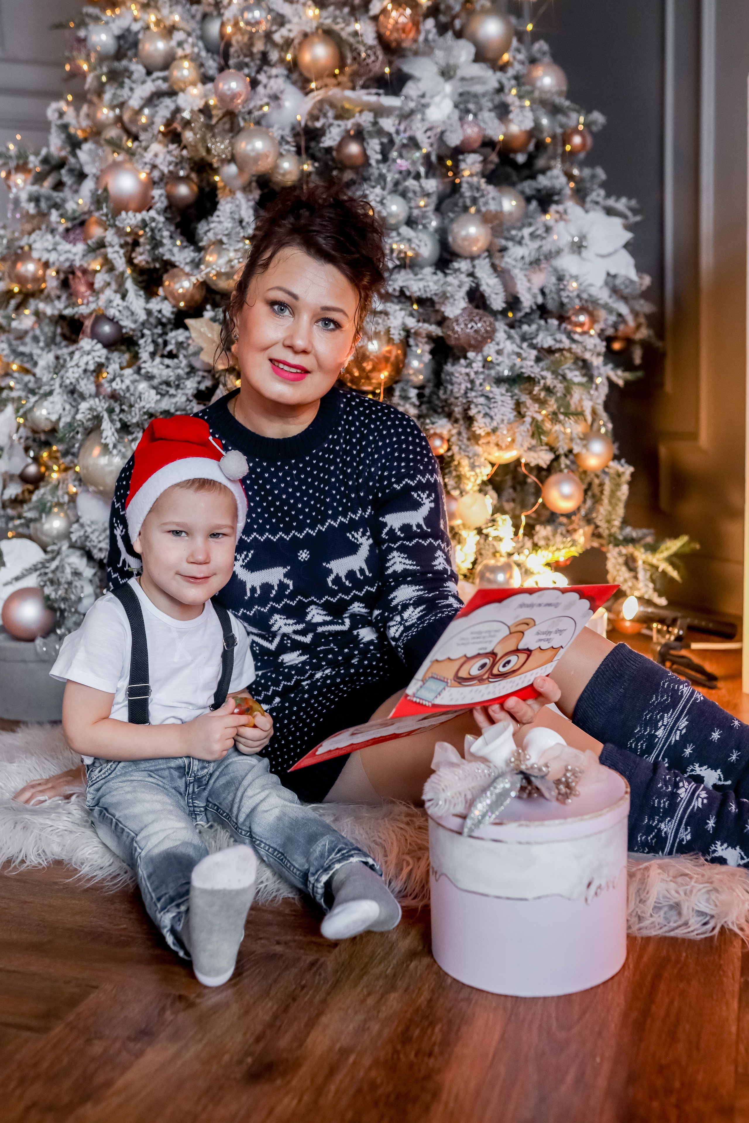 Новый год. Семейная фотосессия и съёмка в школе СПб Сударикова Мария