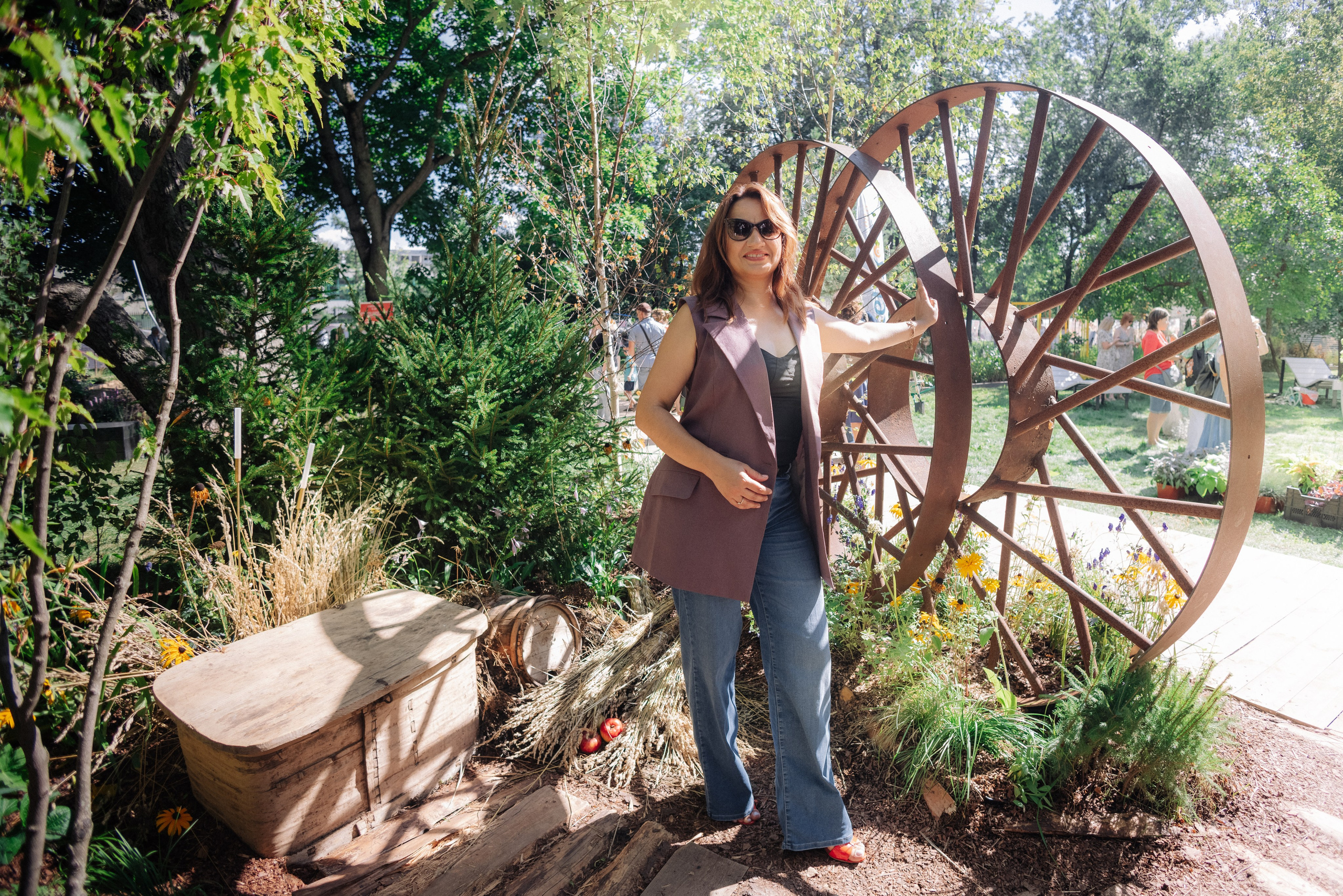 Ландшафтный дизайнер Ирина Пугачева на выставке Сады и Люди 2023. Фотограф — Евгений Свистков