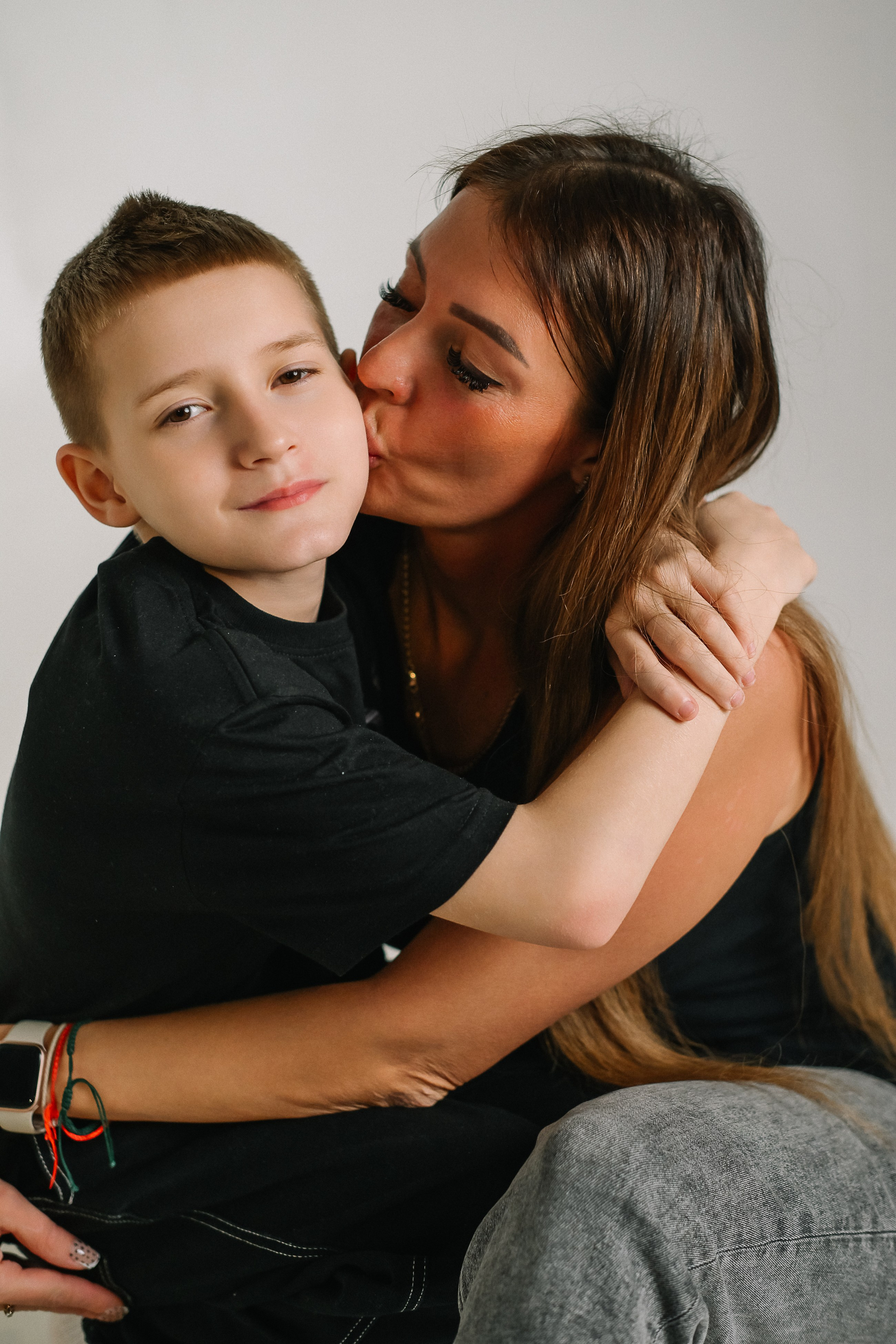 Александра с детьми