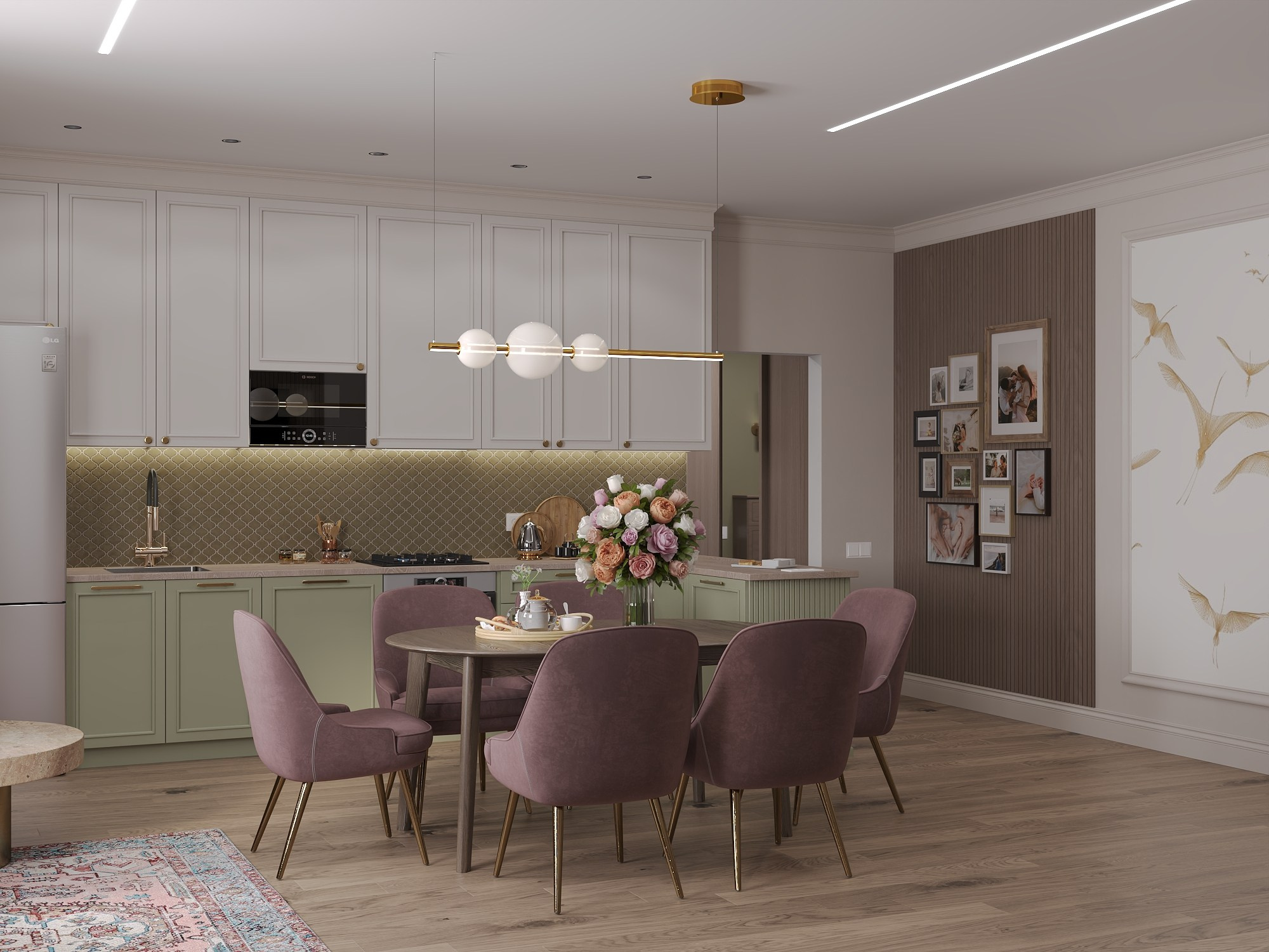 Г. Челябинск, квартира 125 м². БК студия дизайна интерьера