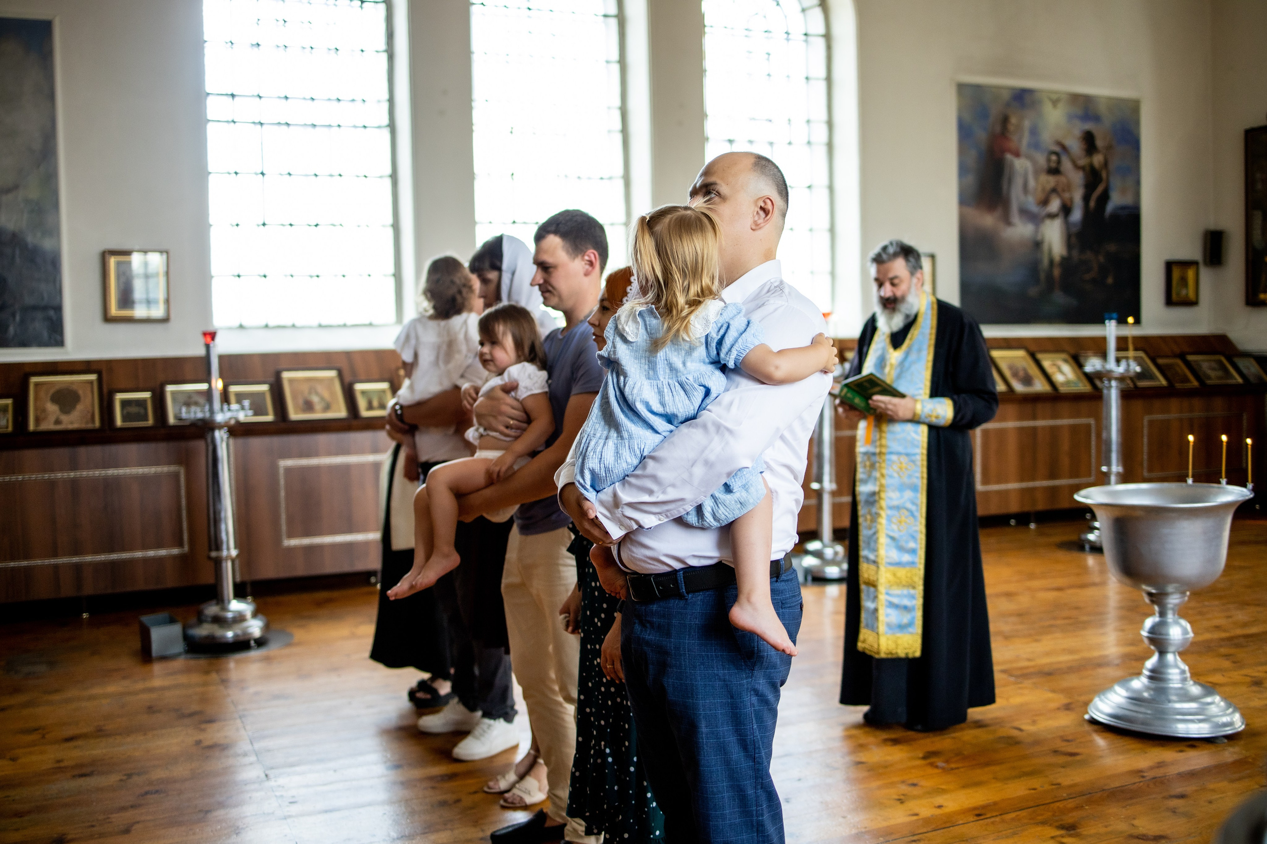 Таинство Крещения Евы, Арины и Дарьи. Фотограф Надежда Лукьянова