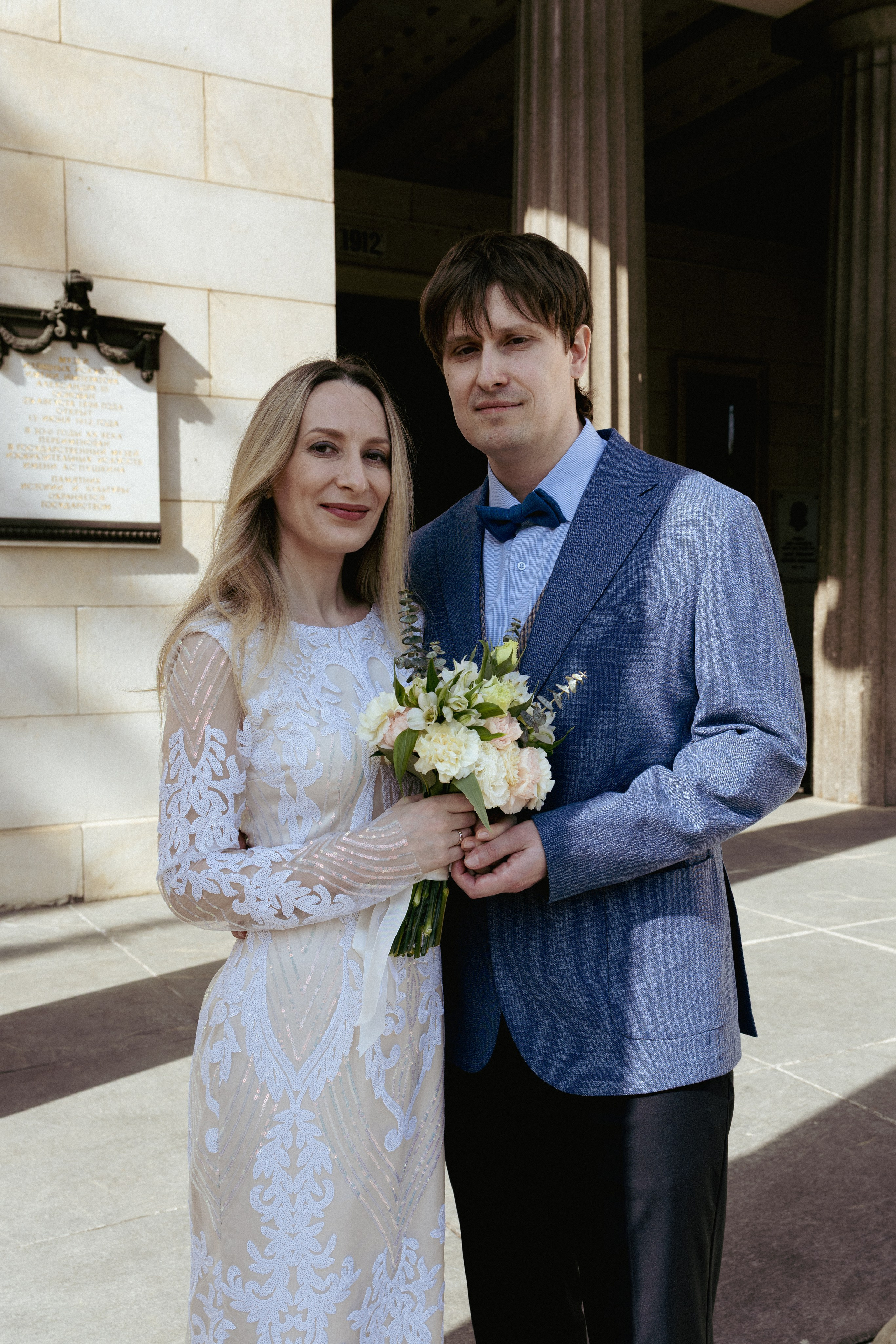 Свадьба — Пушкинский музей. Фотограф в Москве Зябченко Екатерина. Съемки беременности, love story, семейный, портреты в студии и на улице