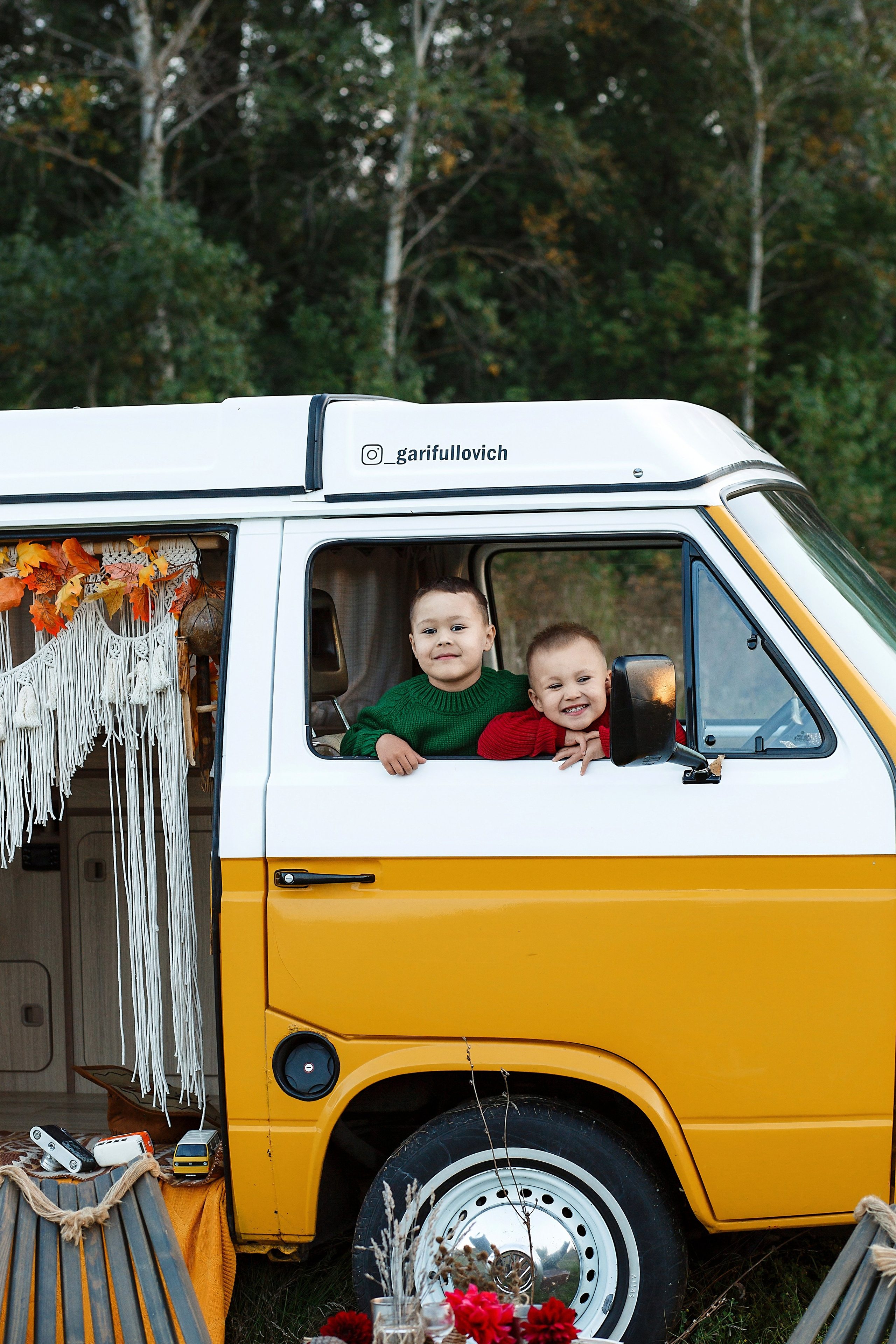 Желтый фургон. Семейный и детский фотограф в Стерлитамаке Разина Рахмангулова