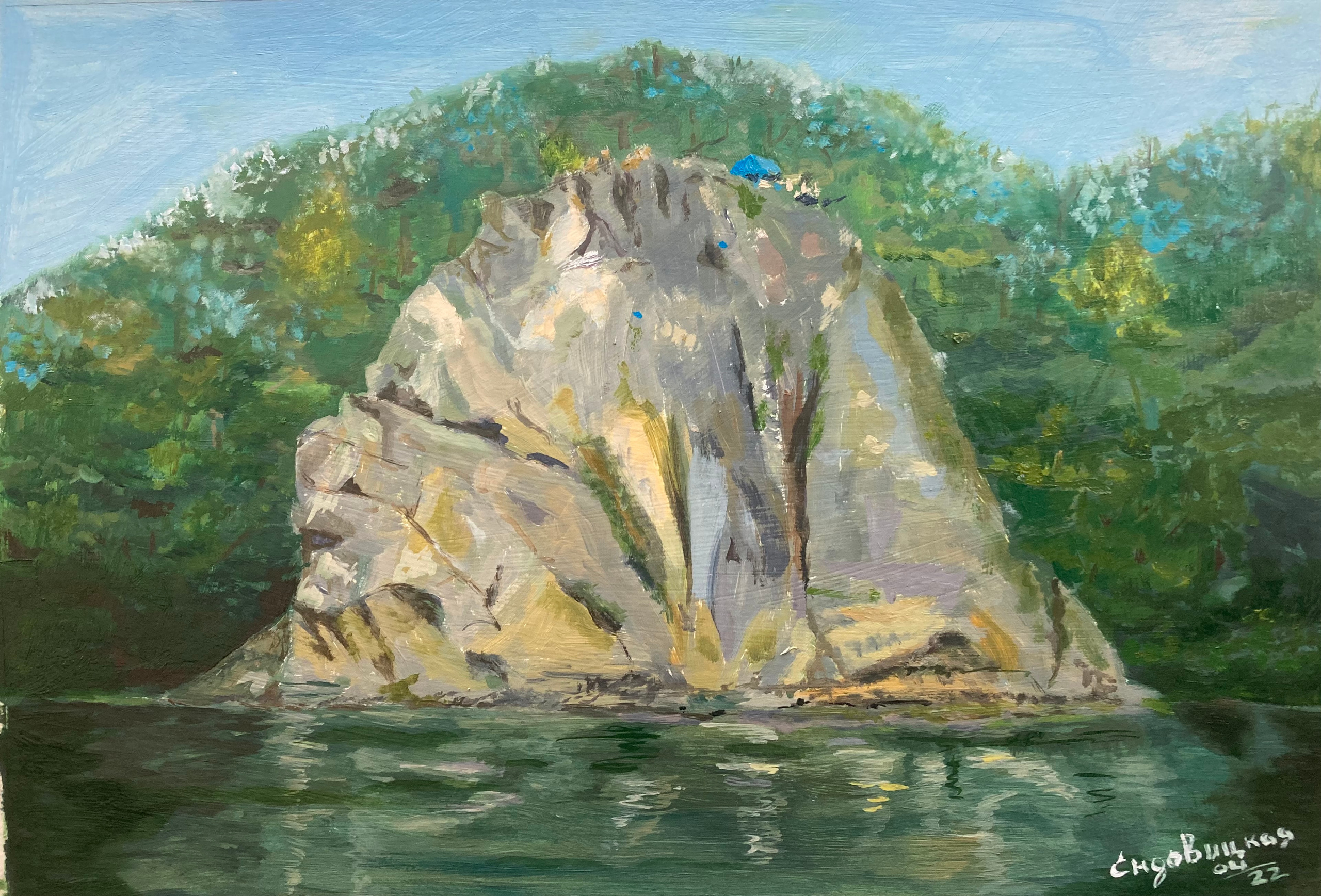 Лето. скала Петушок в Горячем Ключе.