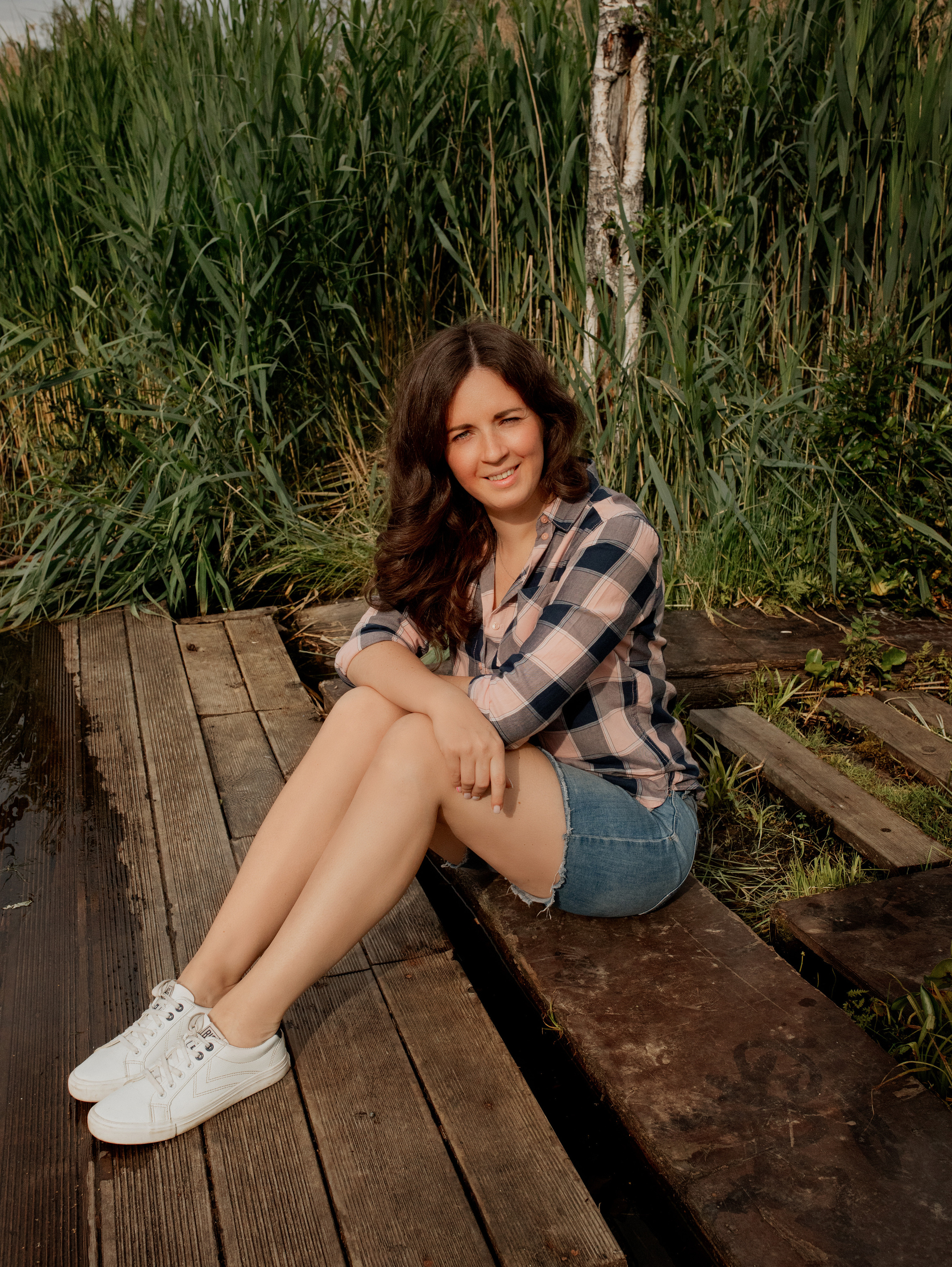 Аня и Ксюша в деревне. Семейный фотограф в Санкт-Петербурге Ирина Иванова