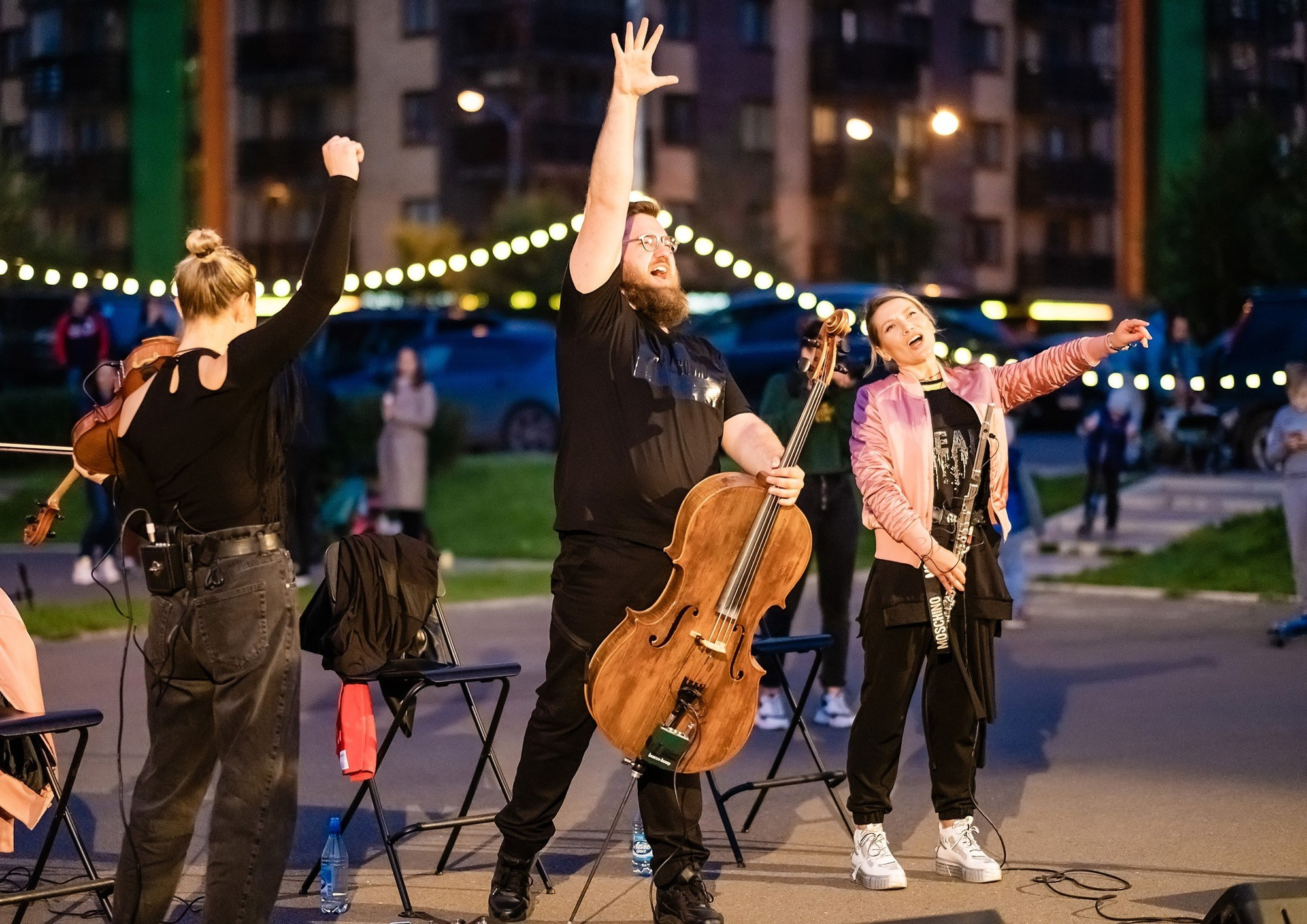 Уличный концерт группы Мel Band в Красноярске