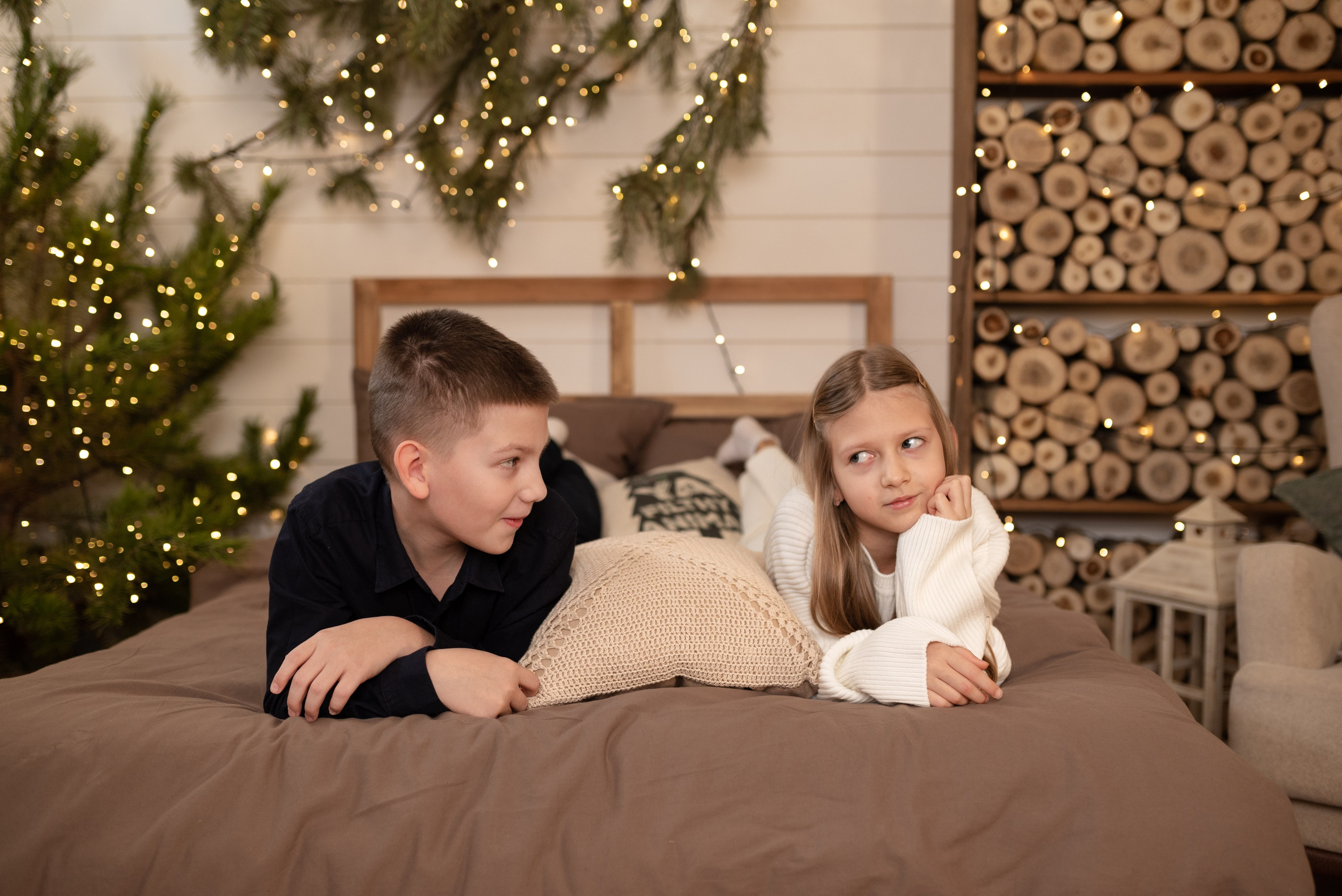 Новогодняя съемка в студии Home studio. Ваш семейный фотограф в Красноярске