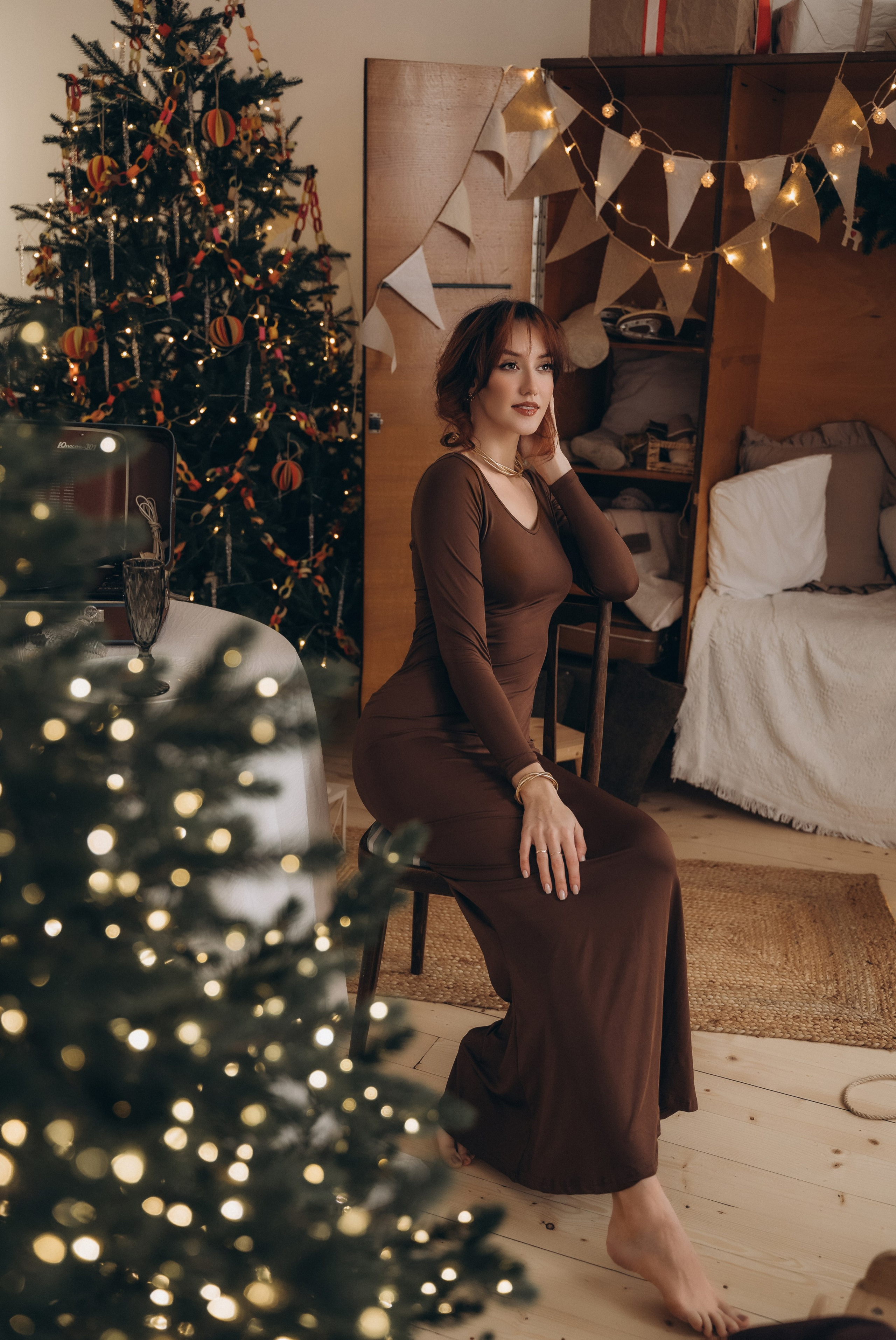 Диана, Фотосессия ко Дню Рождения в новогодней студии. Семейный фотограф в Белгороде Амелина Алина