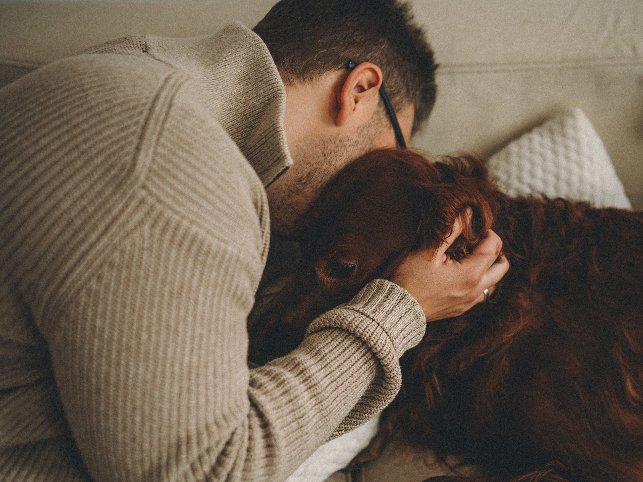 Маша, Илья и Локи. Семейный фотограф анималист Ананьева Мария — Москва