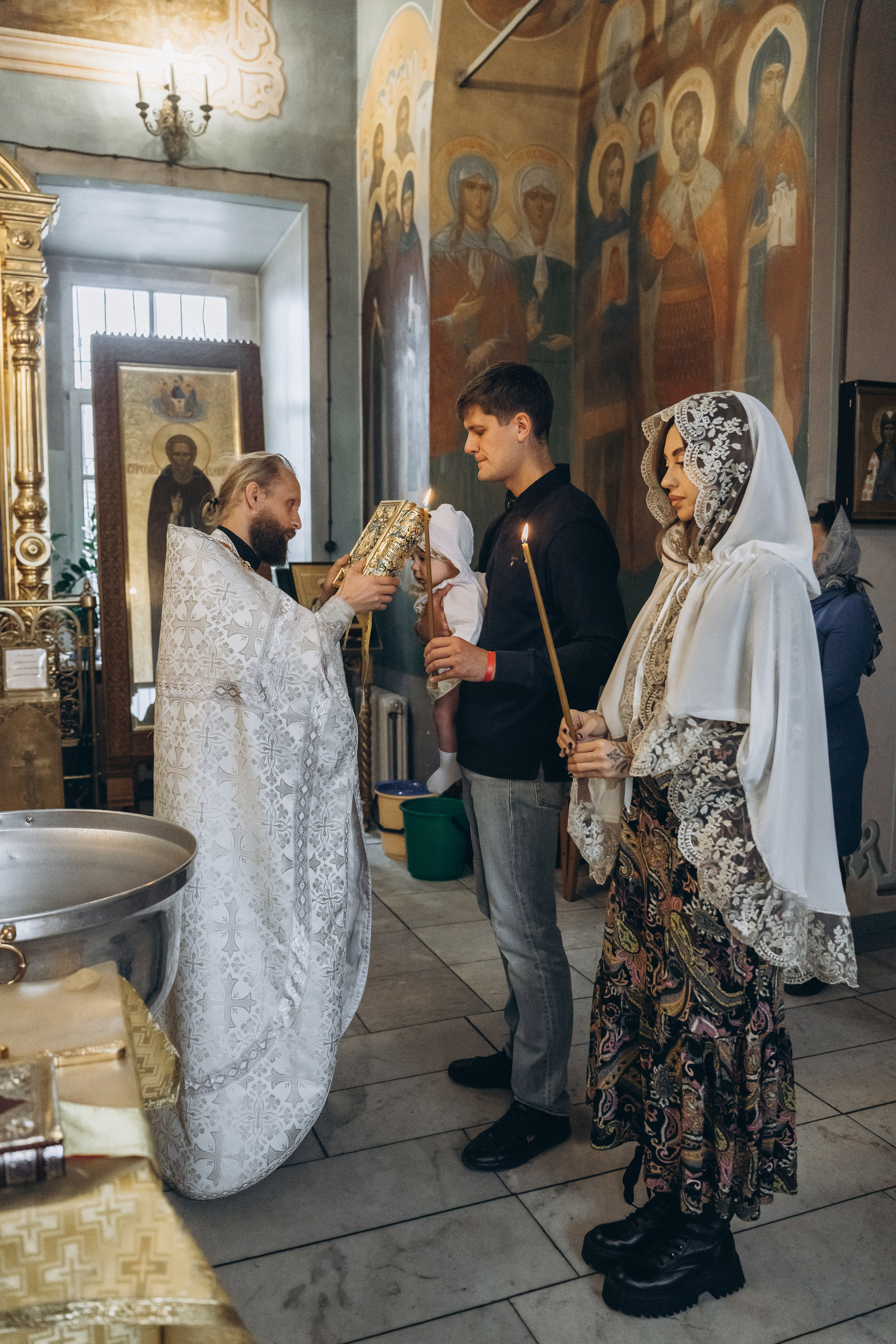 Таинство Крещения Демида. Фотограф Ольга Рубцова в Москве и Московской области